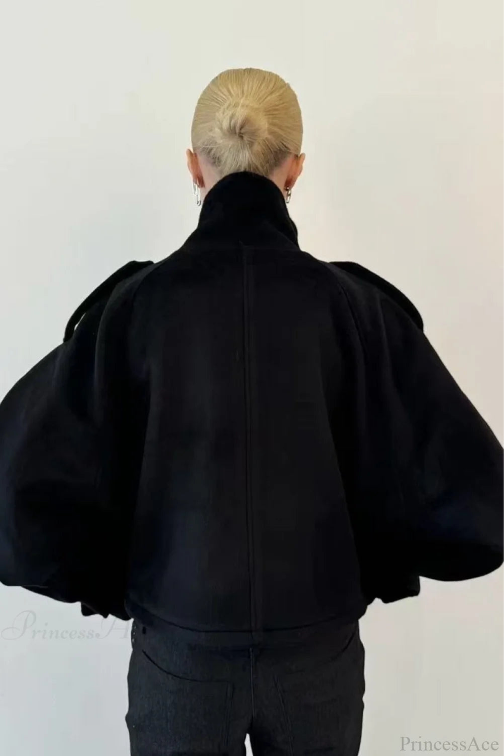 Women's Vintage Stand Collar Short Coat