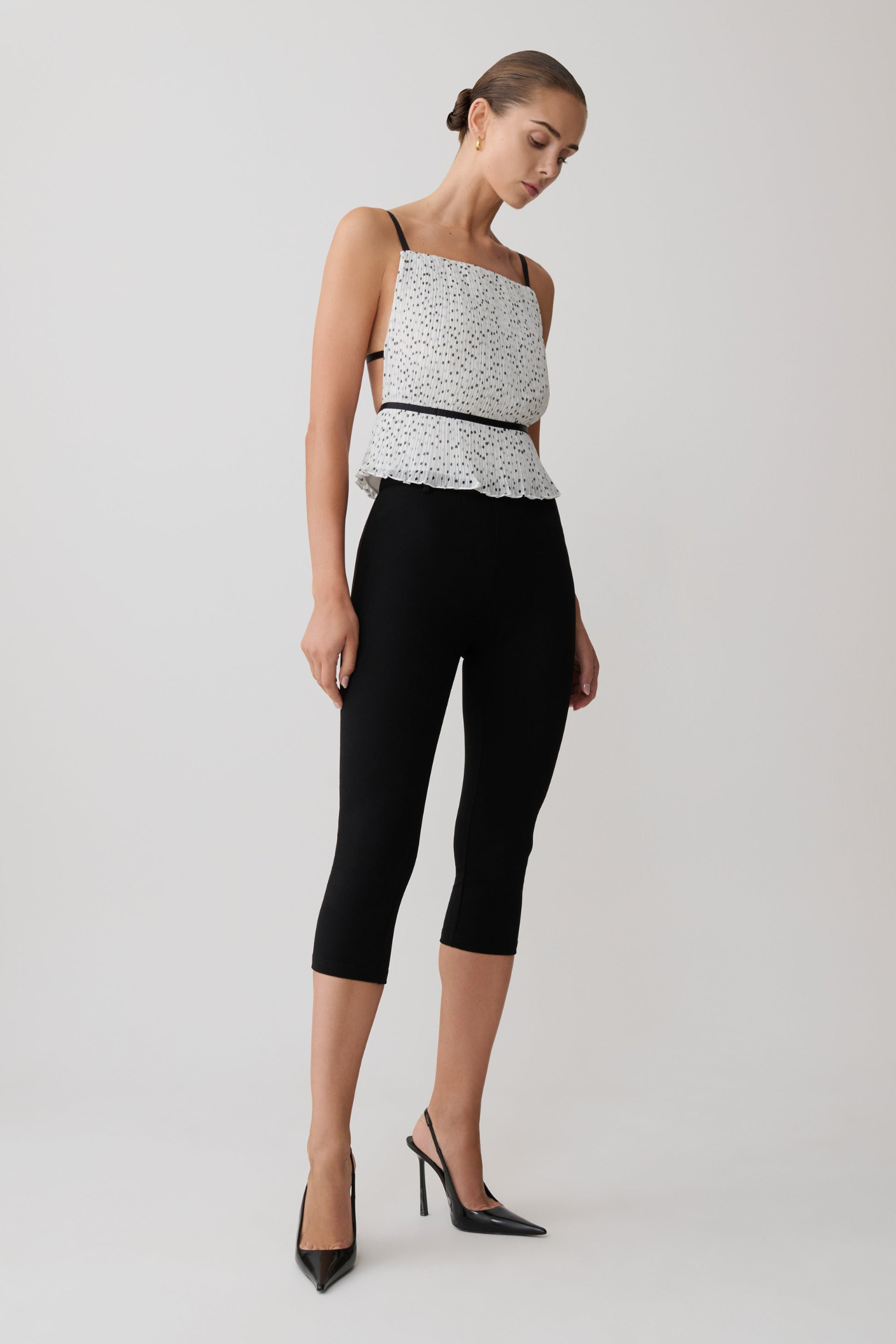 Pleated Sculpt Sleeveless Top