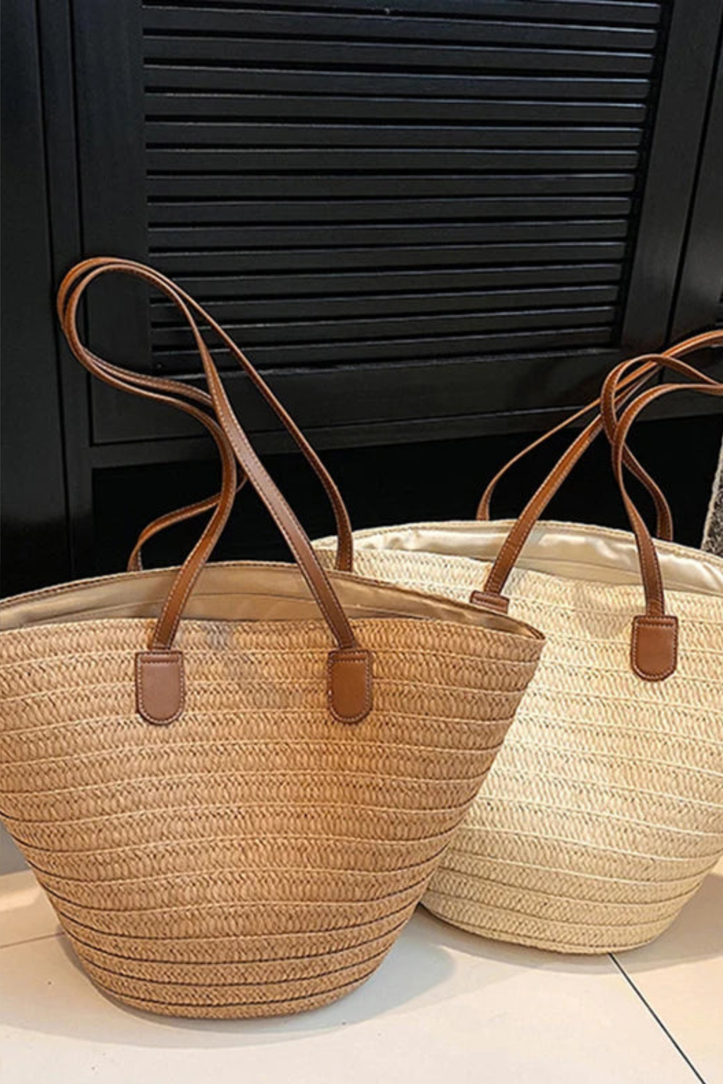 Coastal Straw Woven Shoulder Bag