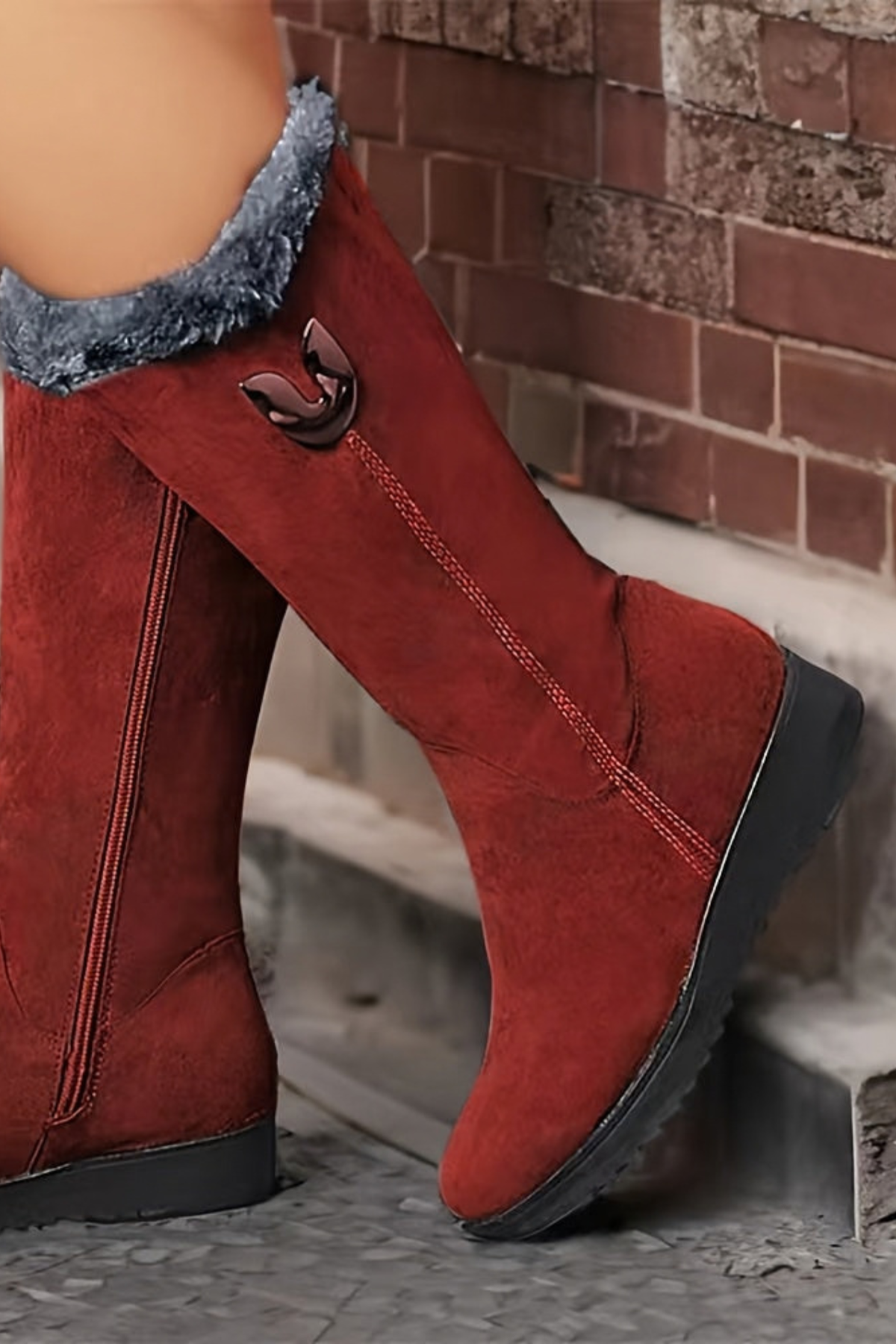 Cuffed Cozy Winter Boots
