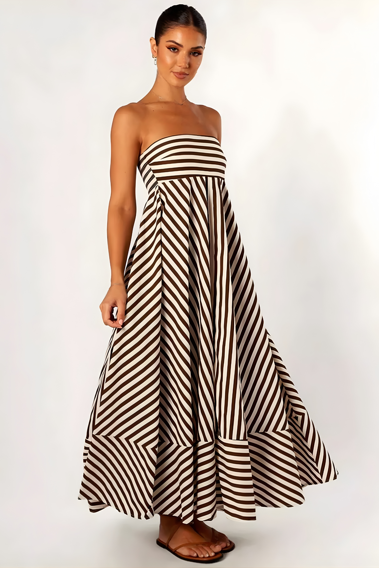 Nocturnal Charm Ruched Maxi Dress