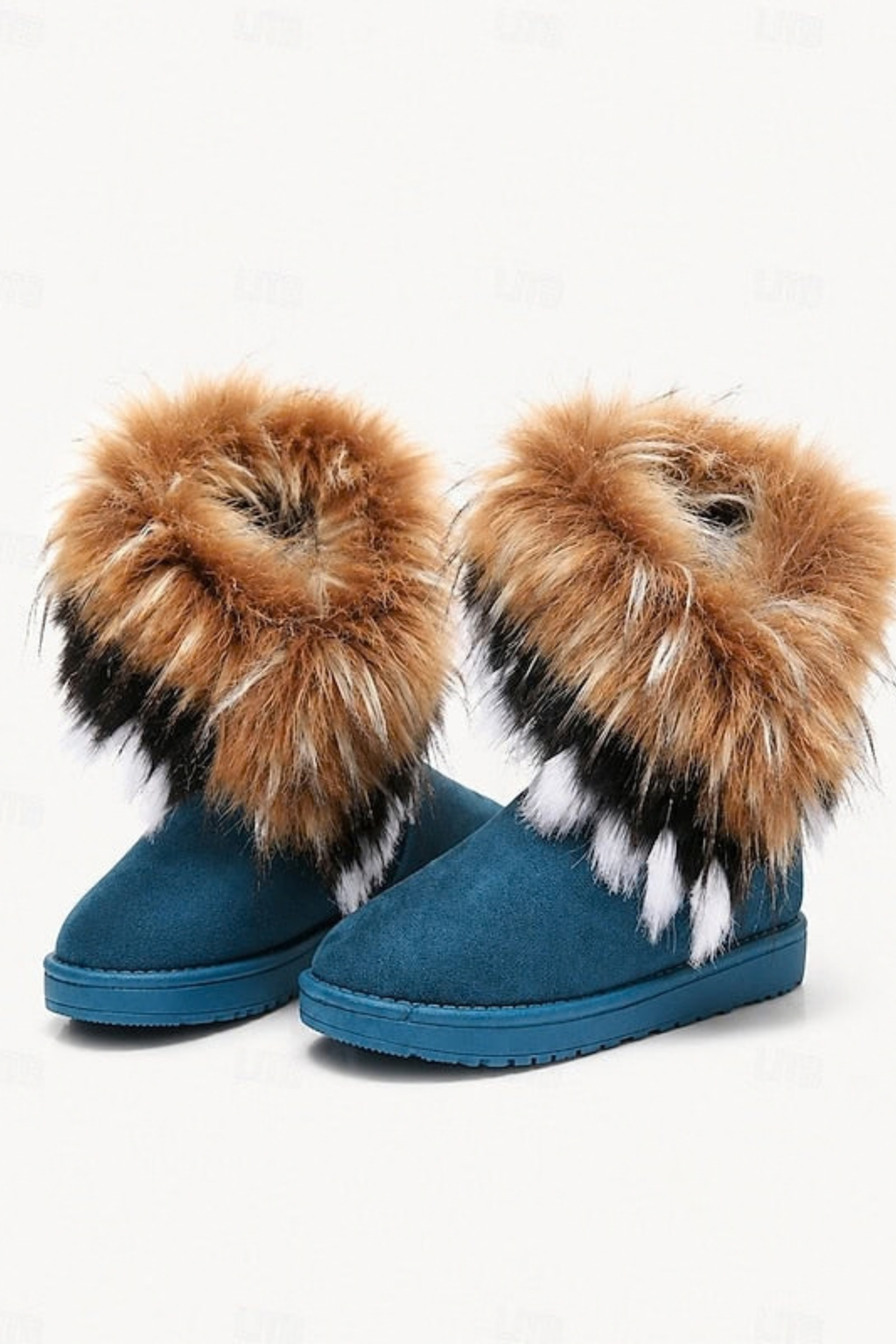 Fluffy Trim Winter Ankle Boots