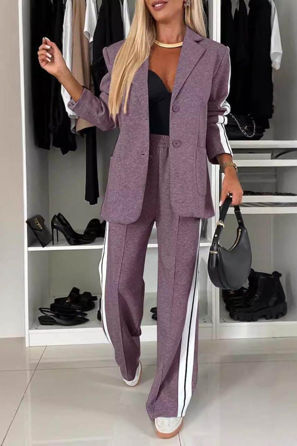 Women's Tailored Blazer Pant Set