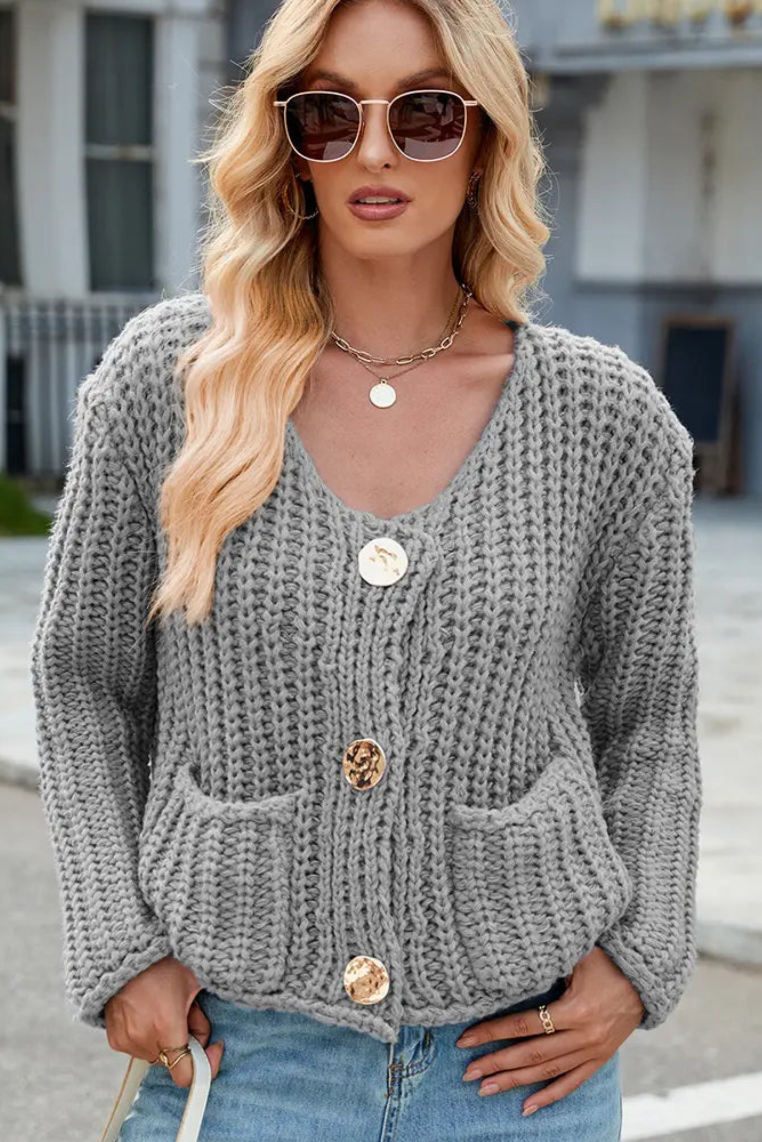 Women's Button Front Knit Cardigan