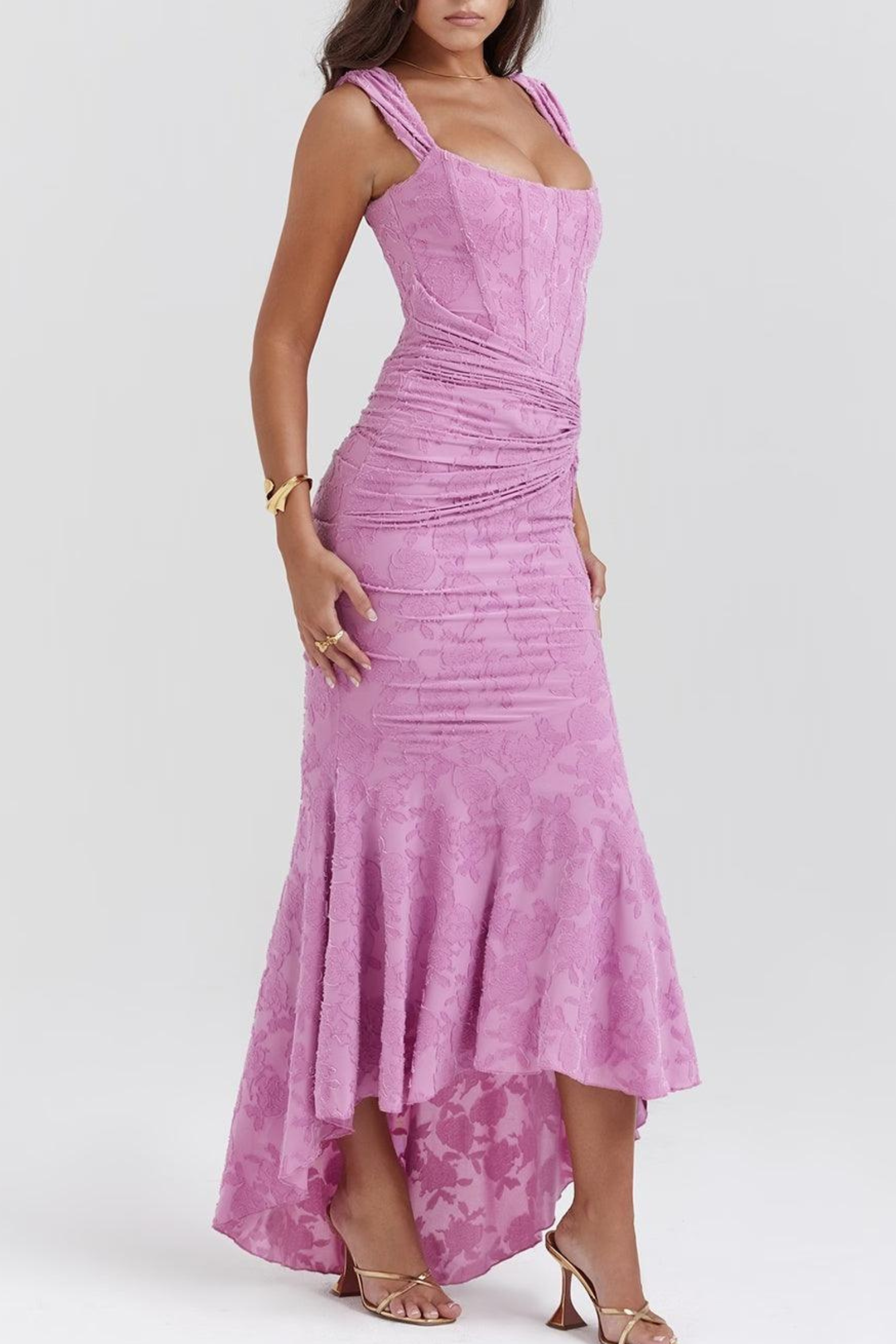 Bell Sleeve Floral Maxi Dress