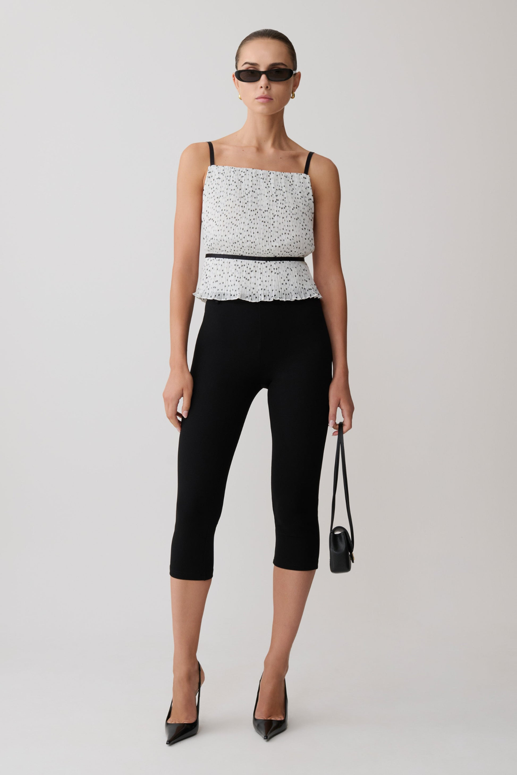 Pleated Sculpt Sleeveless Top