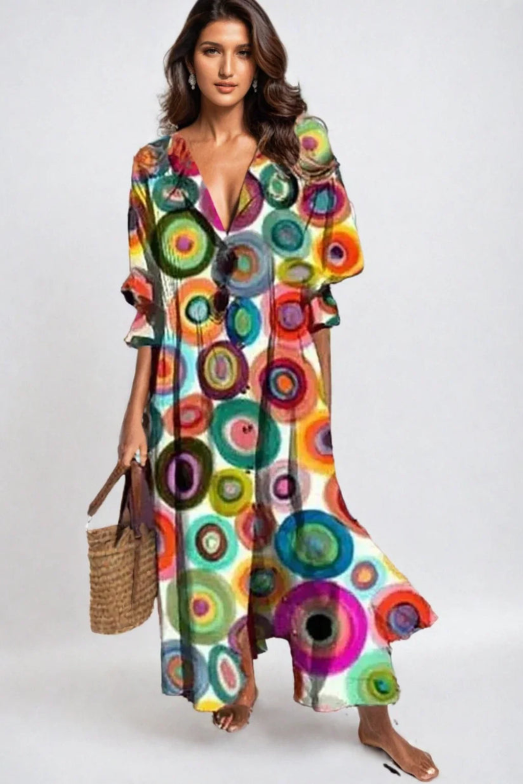 Sunset Bloom Boho Dress