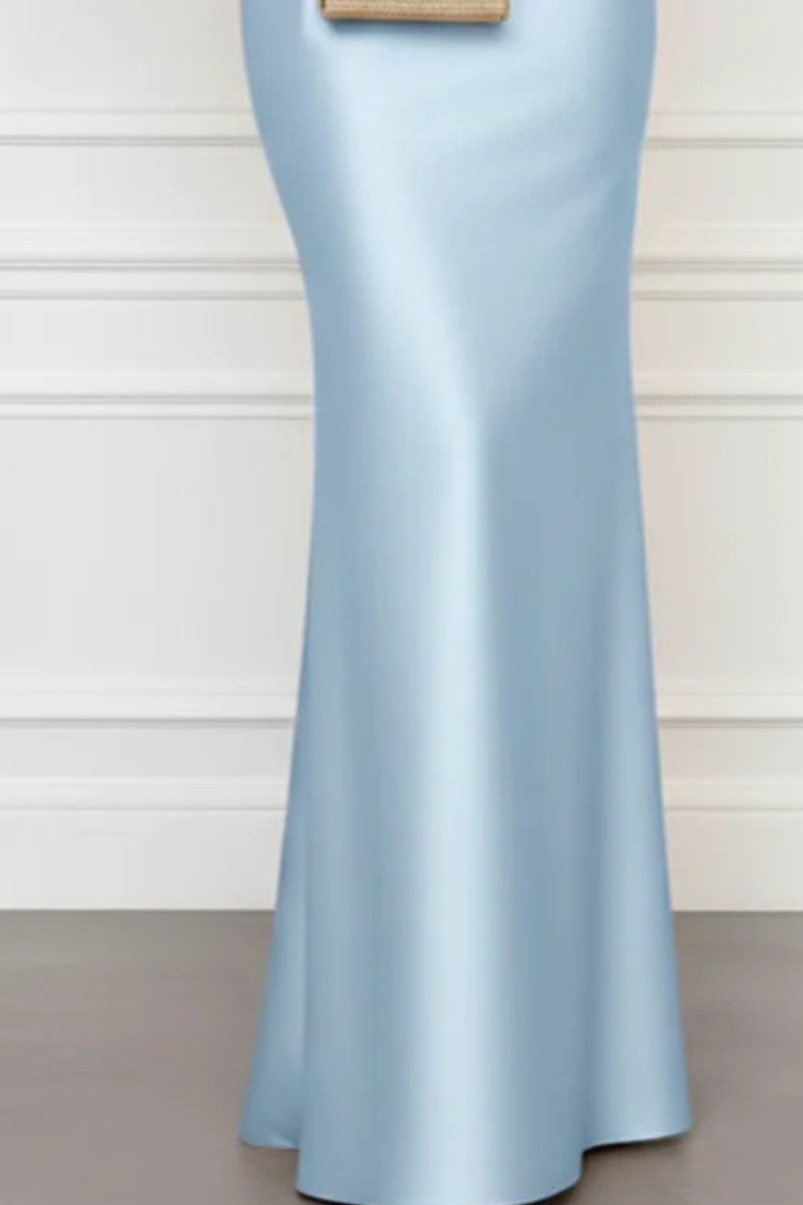 3D Floral Satin Boat Neck Cape Sleeve Sheath Gown