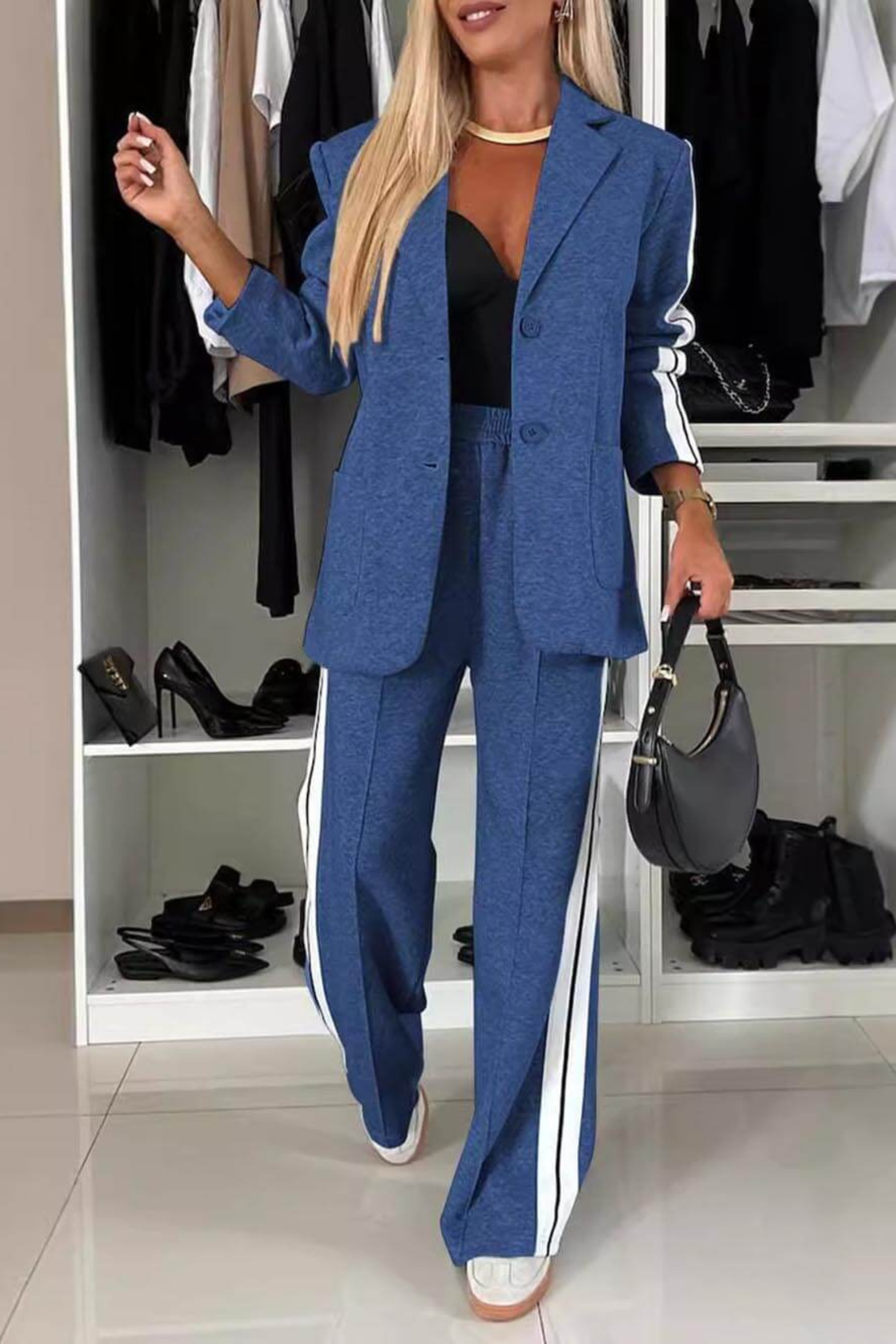 Women's Tailored Blazer Pant Set