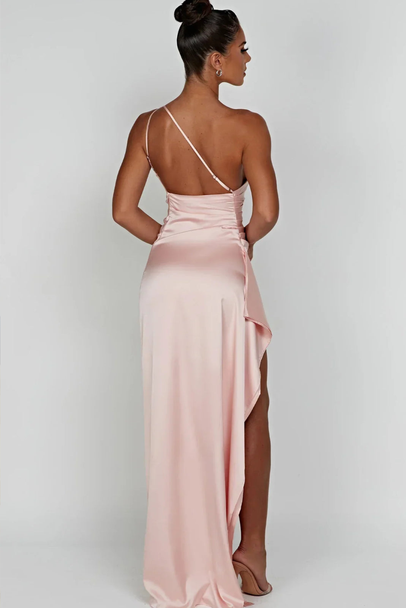 Asymmetric One Shoulder Evening Dress