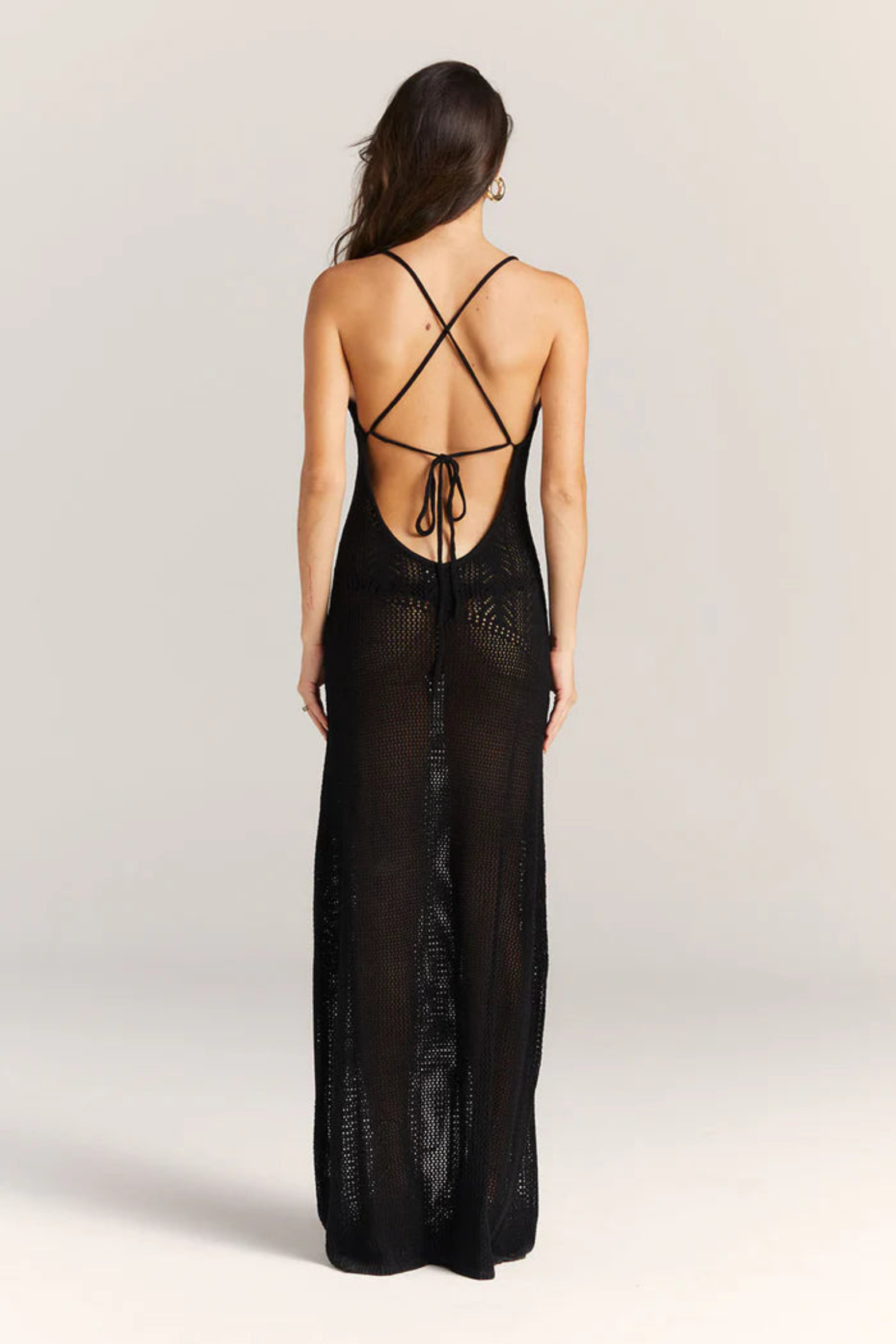 Shadow Lattice Knit Dress