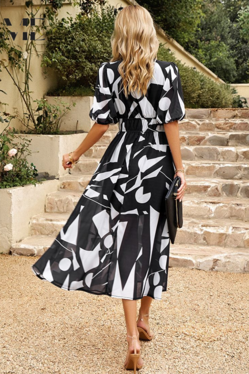 Romantic Floral Midi Dress