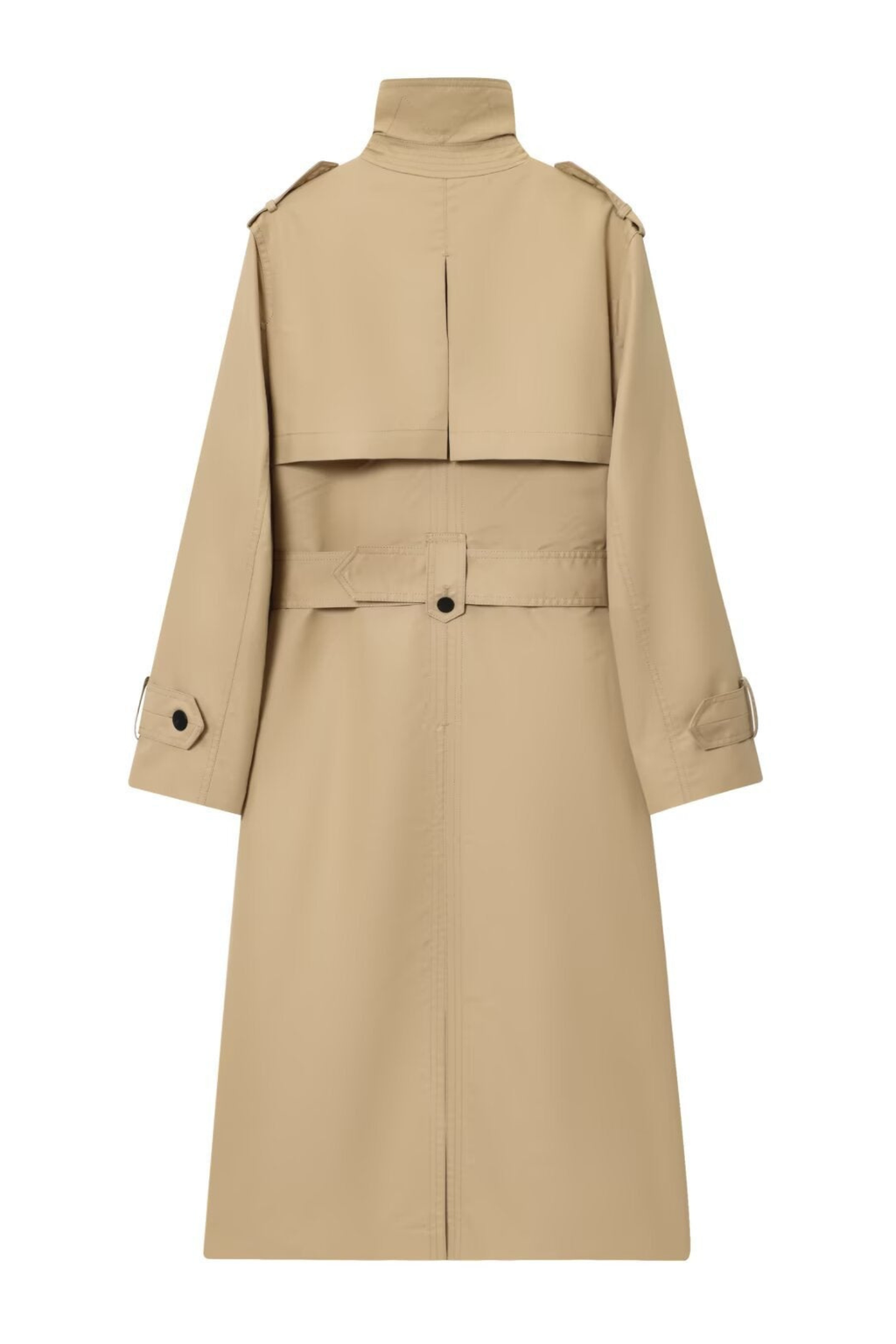 Women's Long Belted Double Breasted Trench