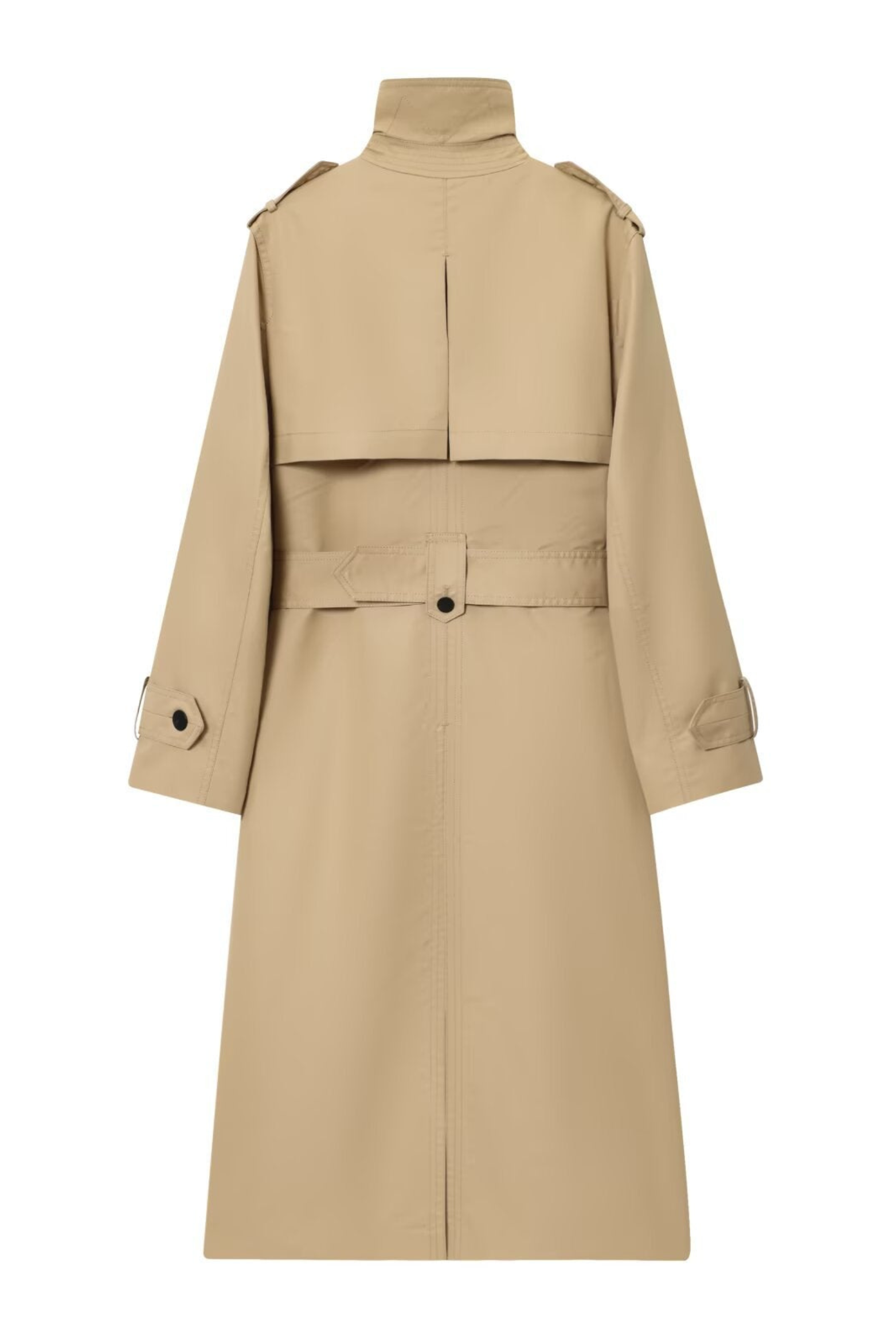 Women's Long Belted Double Breasted Trench
