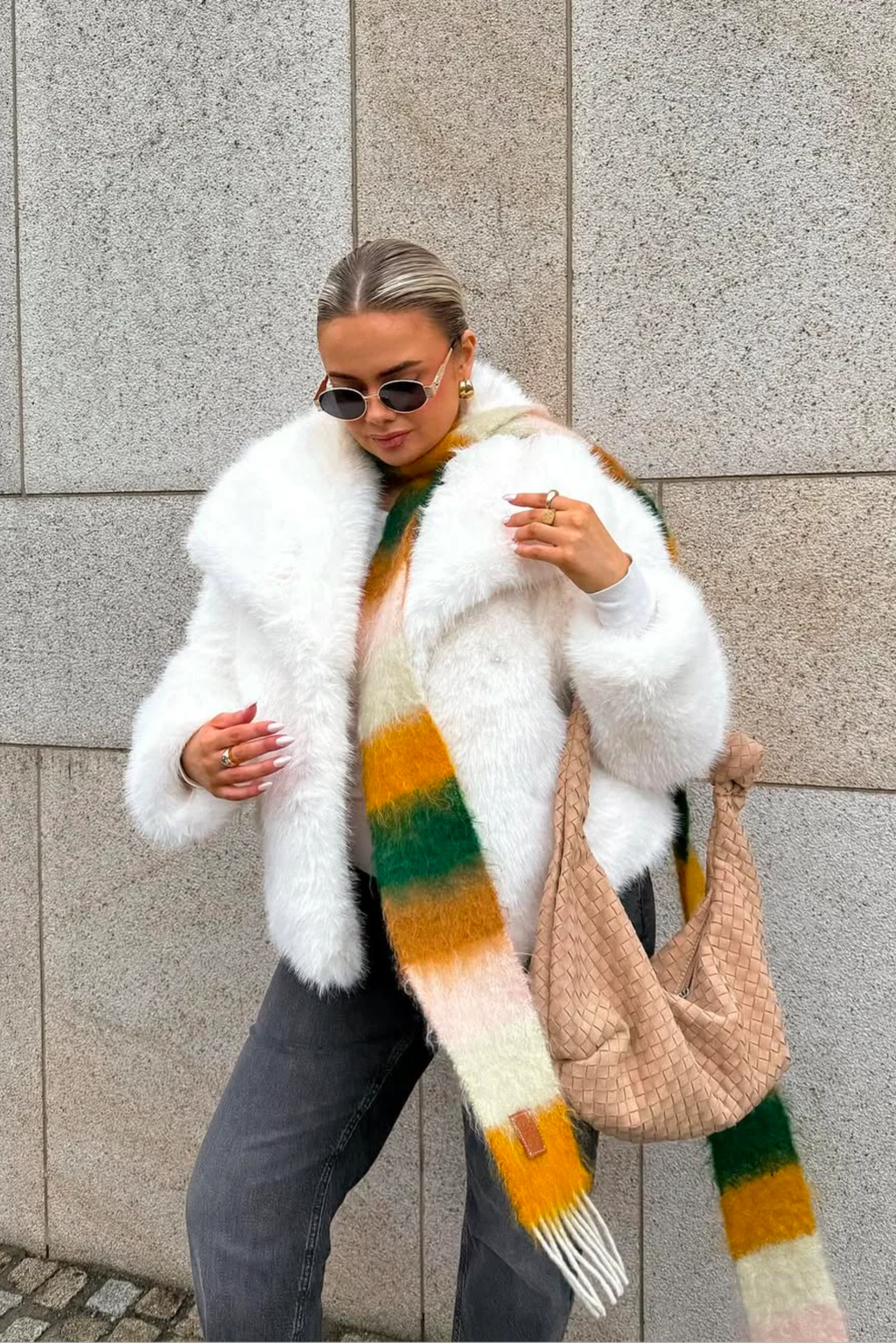 Women's Plush Faux Fur Winter Coat