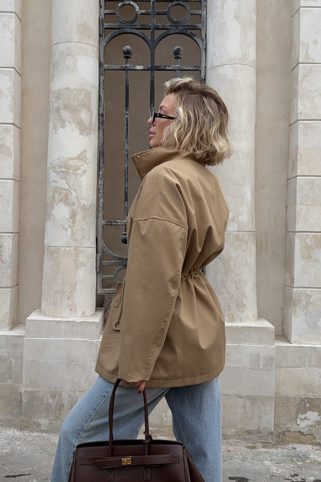 Women's Drawstring Waist Utility Jacket