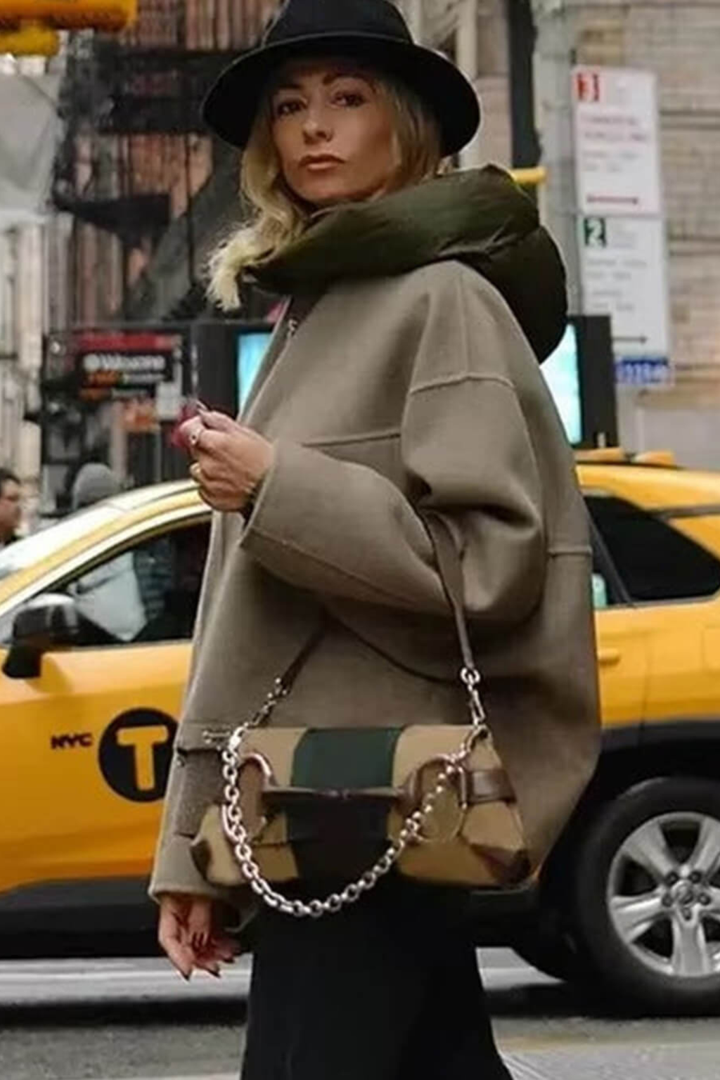Women's Color Block Hooded Bomber Jacket
