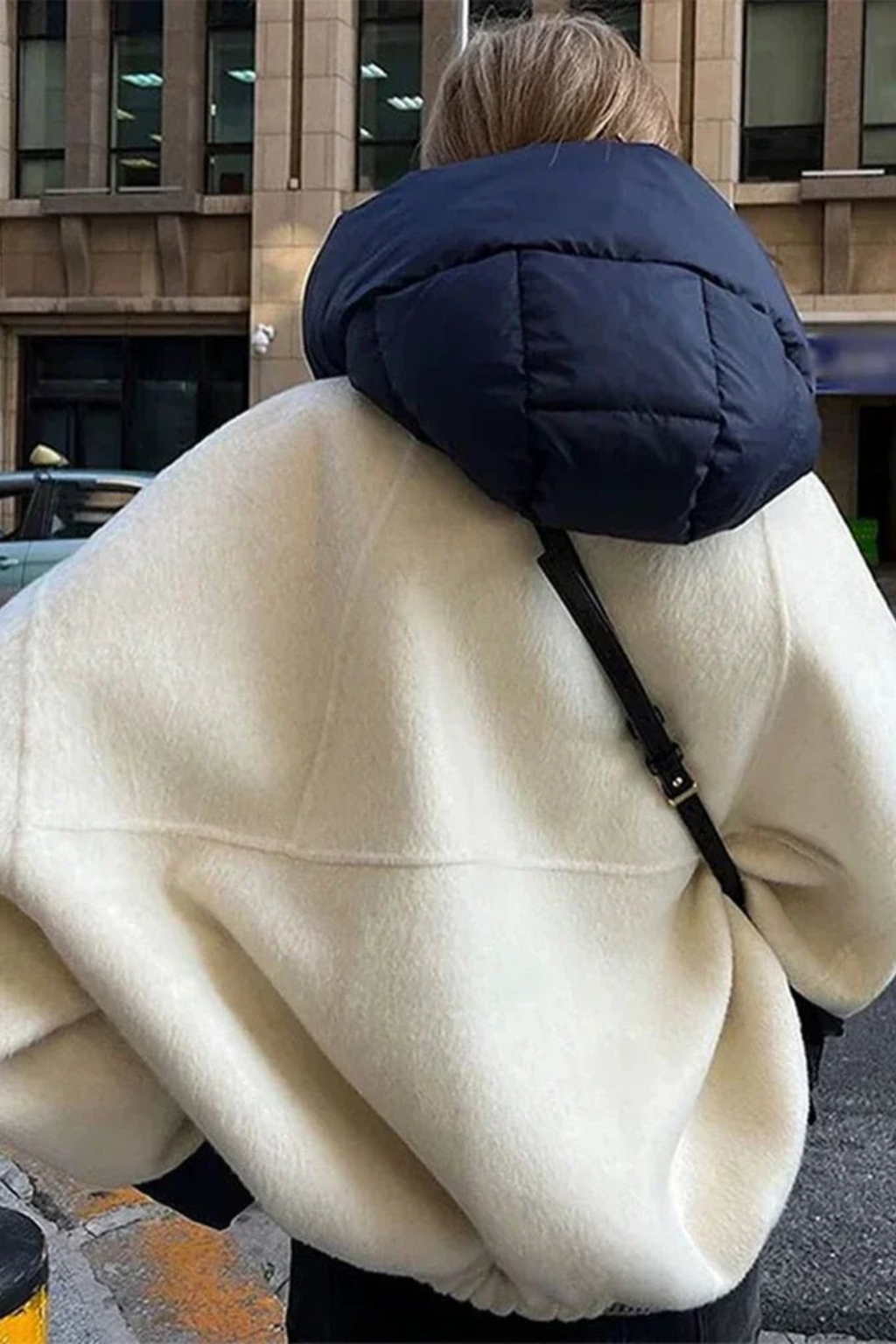 Women's Color Block Hooded Bomber Jacket