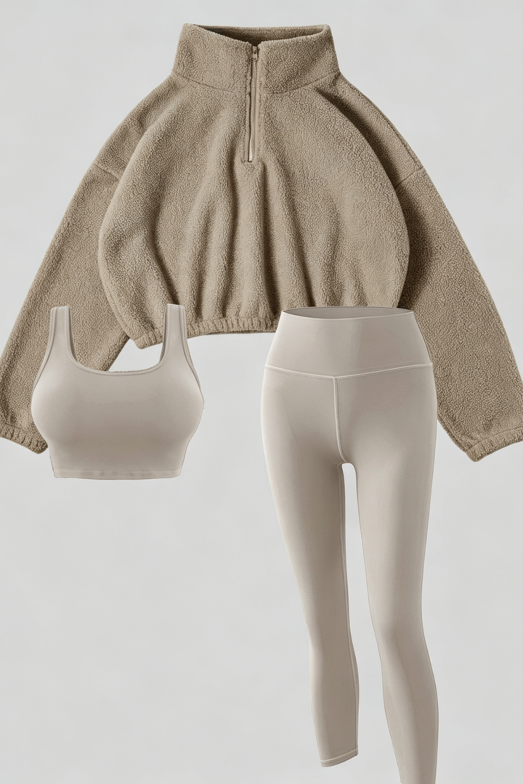 Fleece Active Three Piece Leggings Set