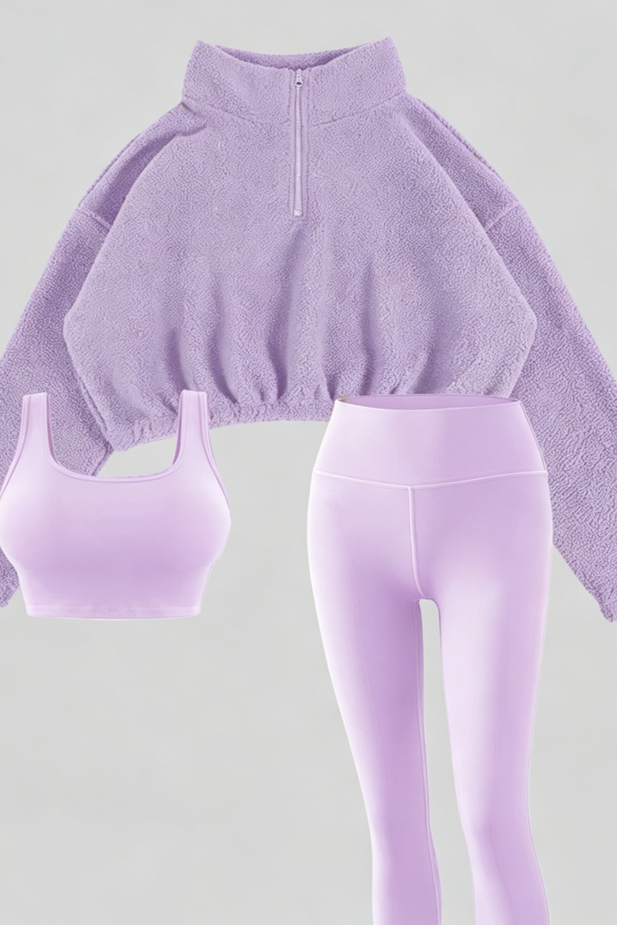 Fleece Active Three Piece Leggings Set