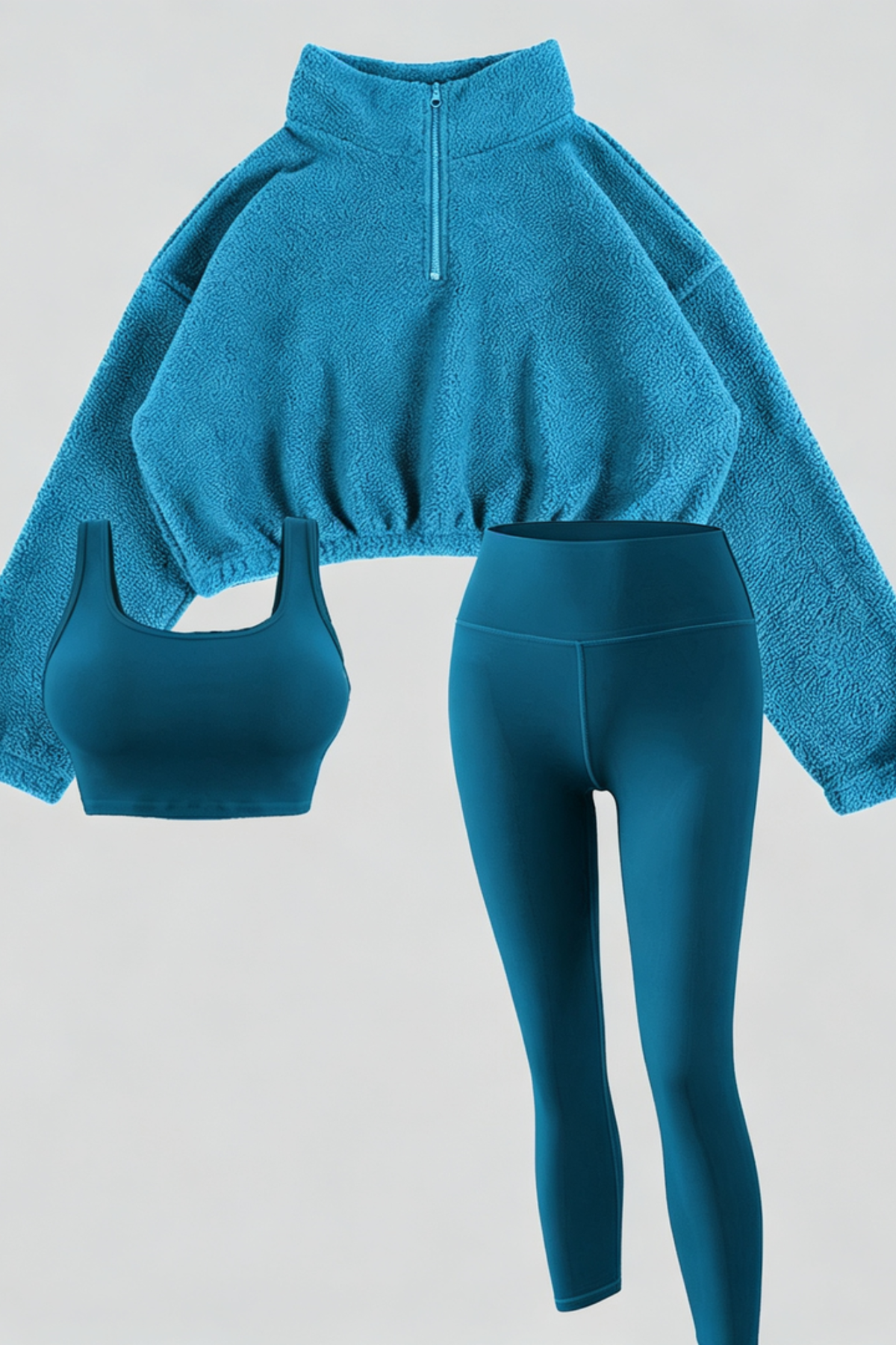 Fleece Active Three Piece Leggings Set
