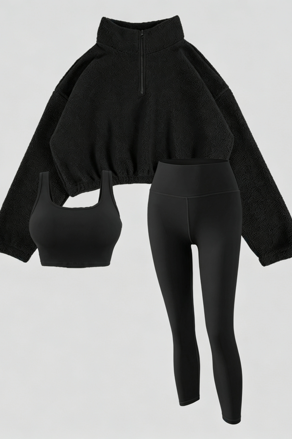 Fleece Active Three Piece Leggings Set