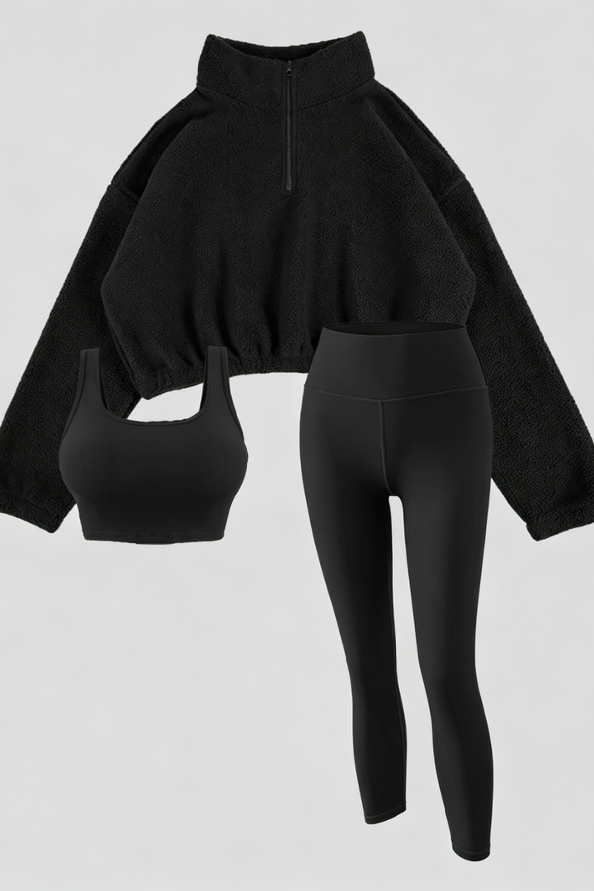 Fleece Active Three Piece Leggings Set