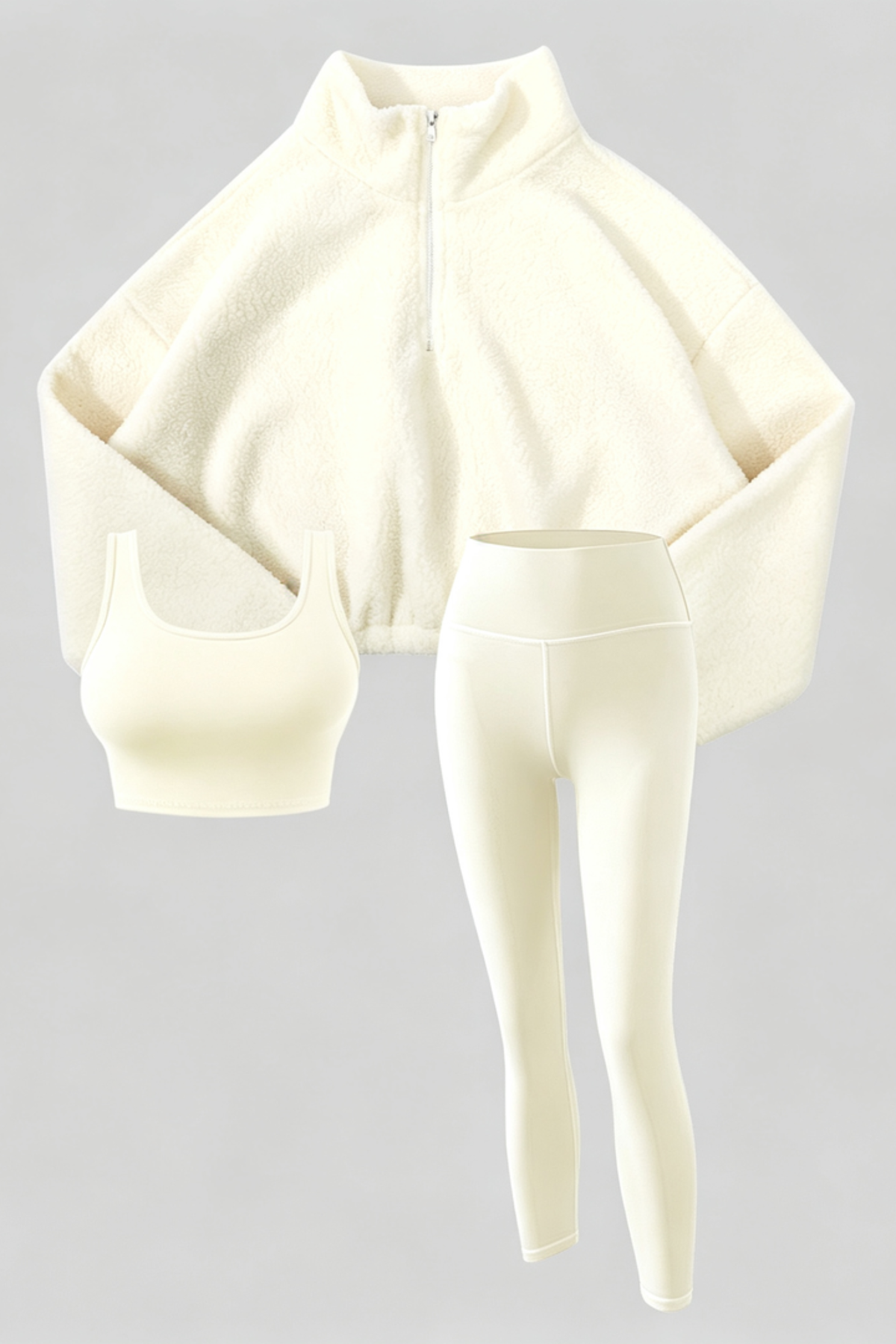 Fleece Active Three Piece Leggings Set