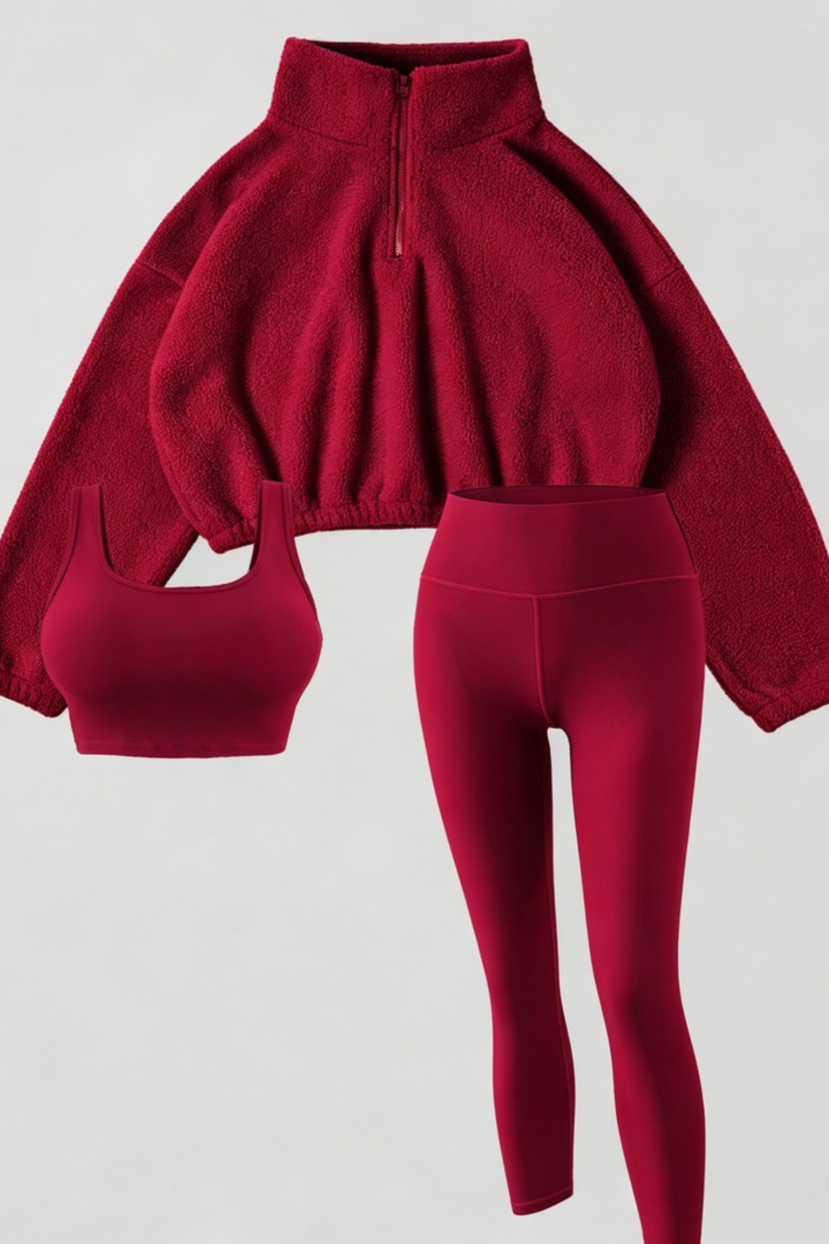 Fleece Active Three Piece Leggings Set