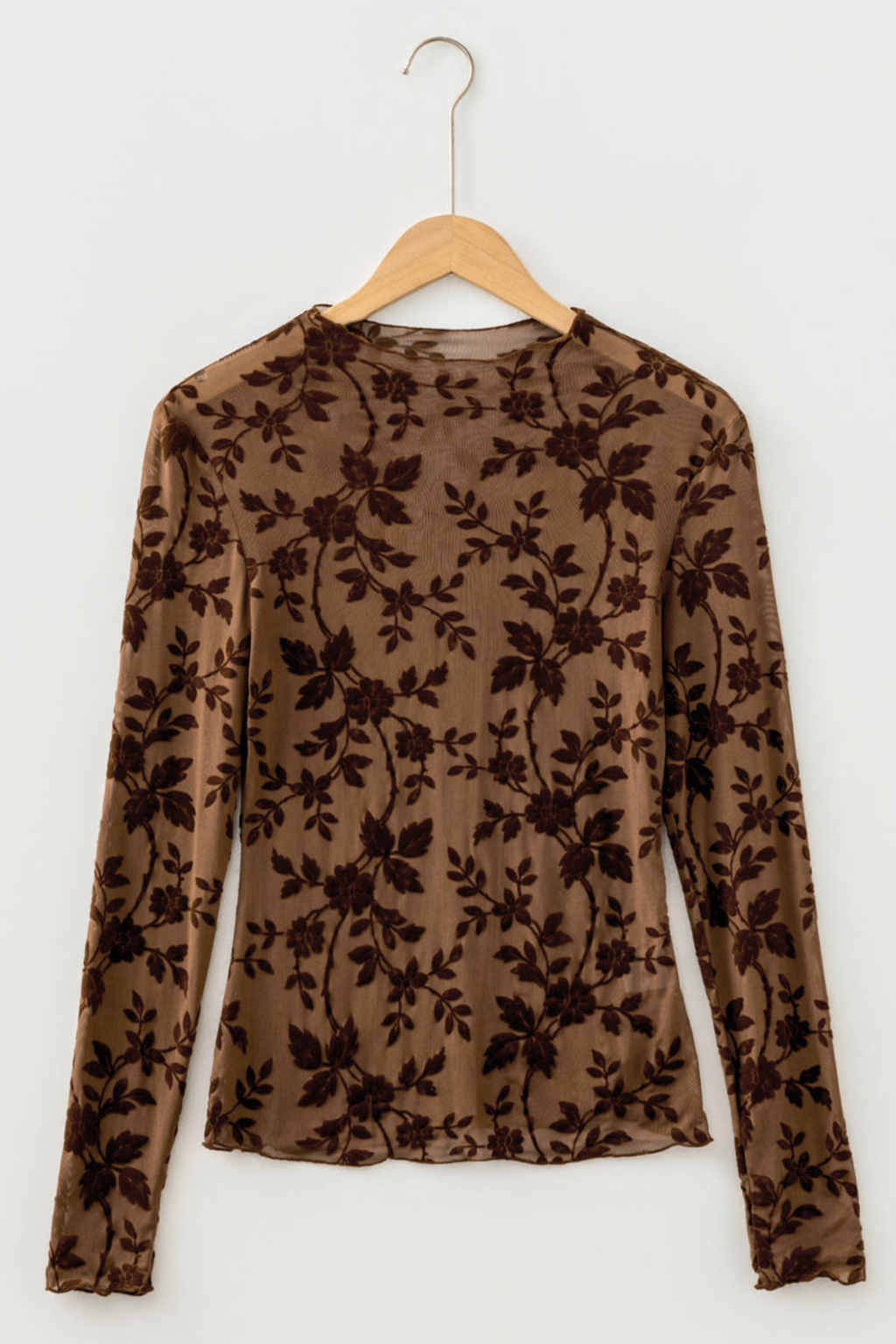 Floral Mesh Sheath Top