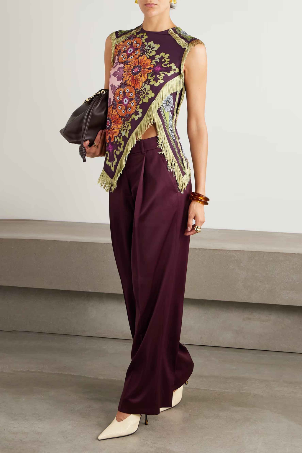 Floral Tassel Tank Top