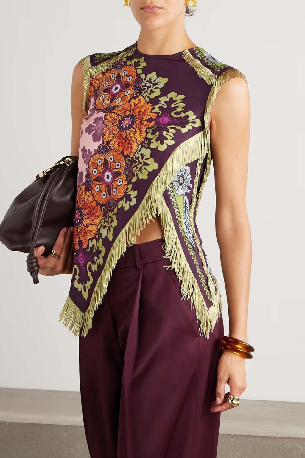 Floral Tassel Tank Top