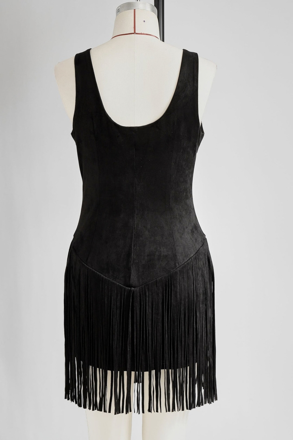 Fringe Western Button Mini Dress