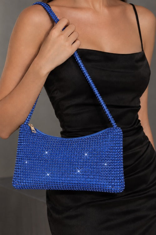 Rhinestone Baguette Shoulder Bag