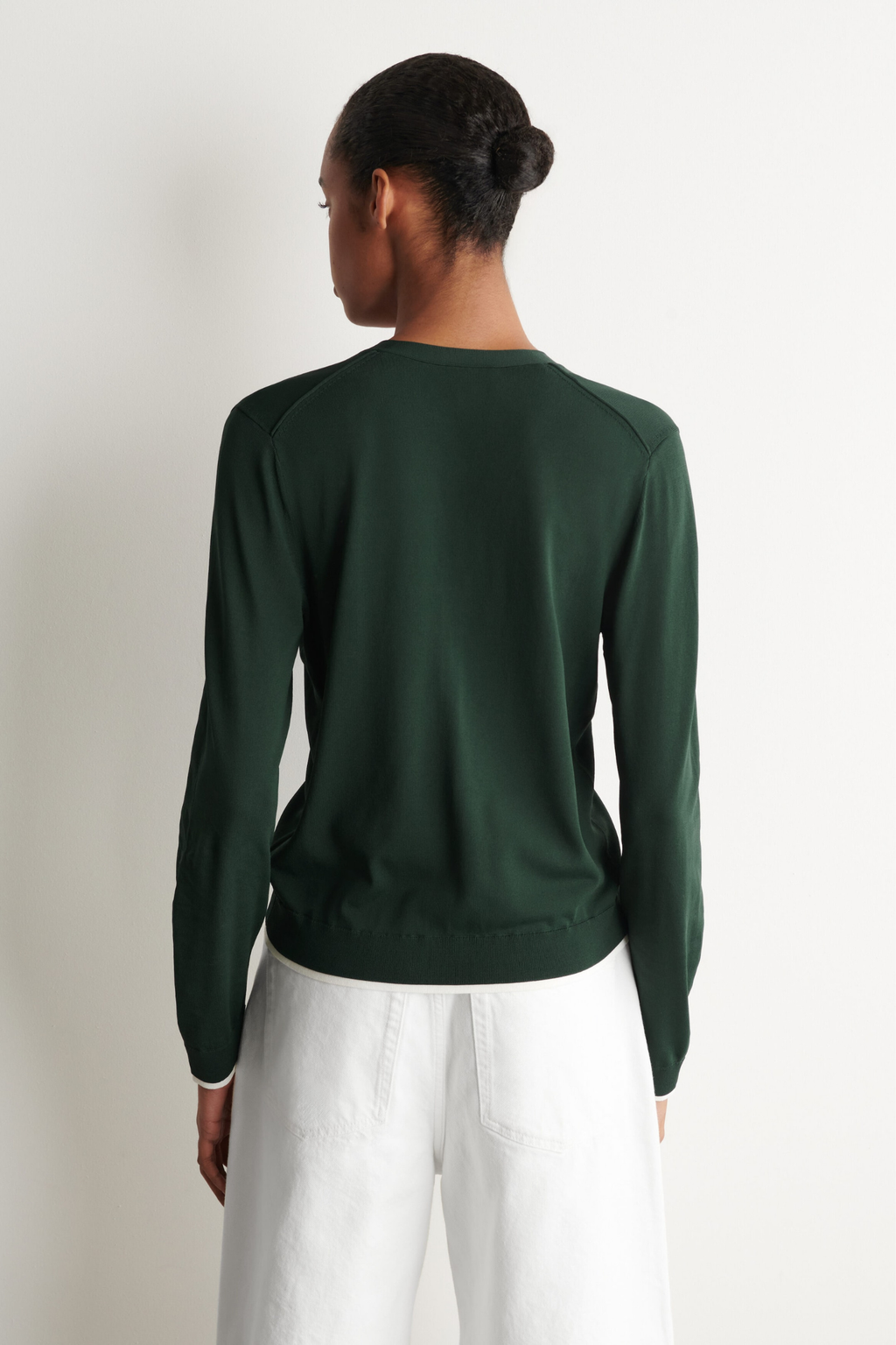Women's Contrast Trim Knit Cardigan