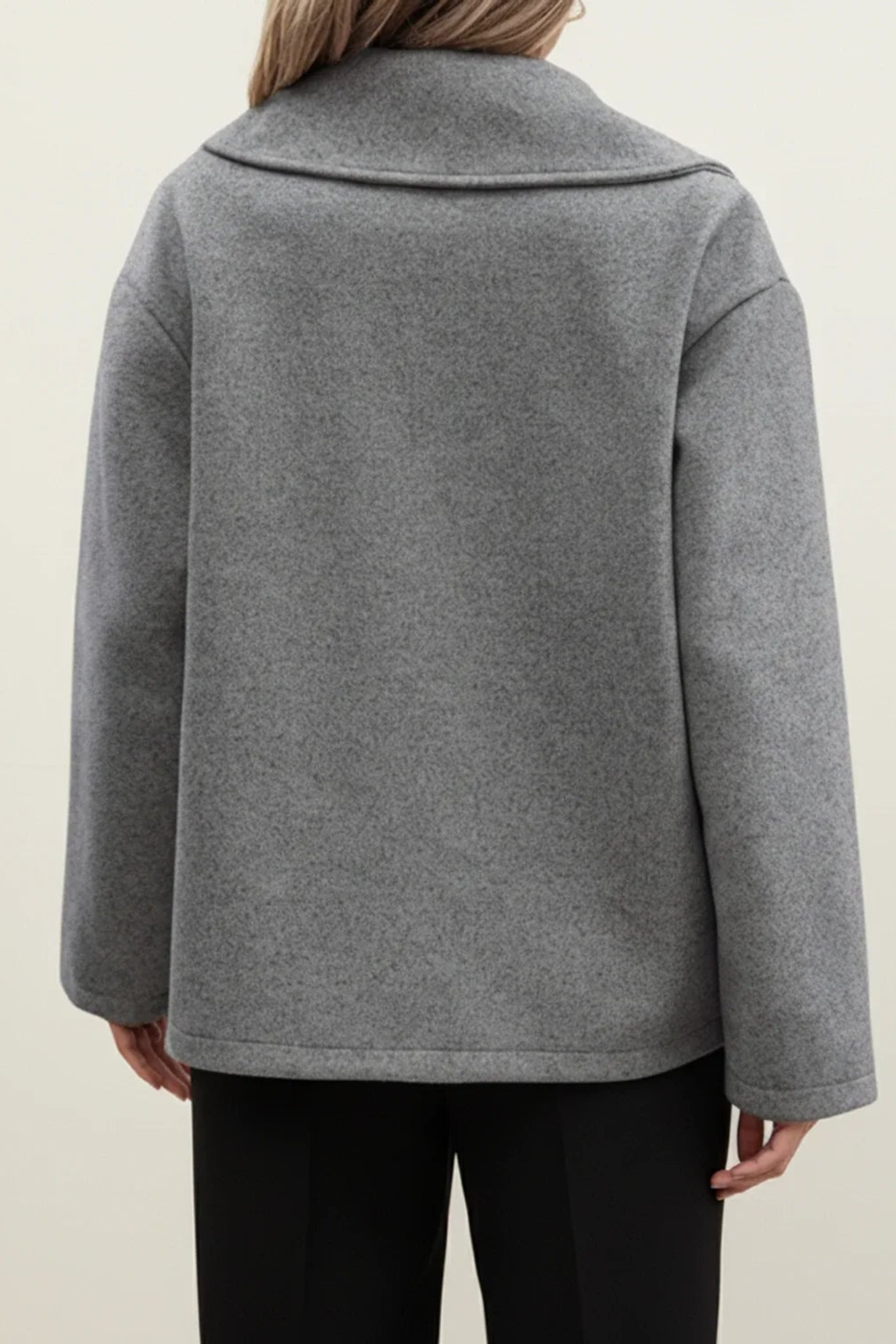 Women's Double Breasted Notched Lapel Pea Coat