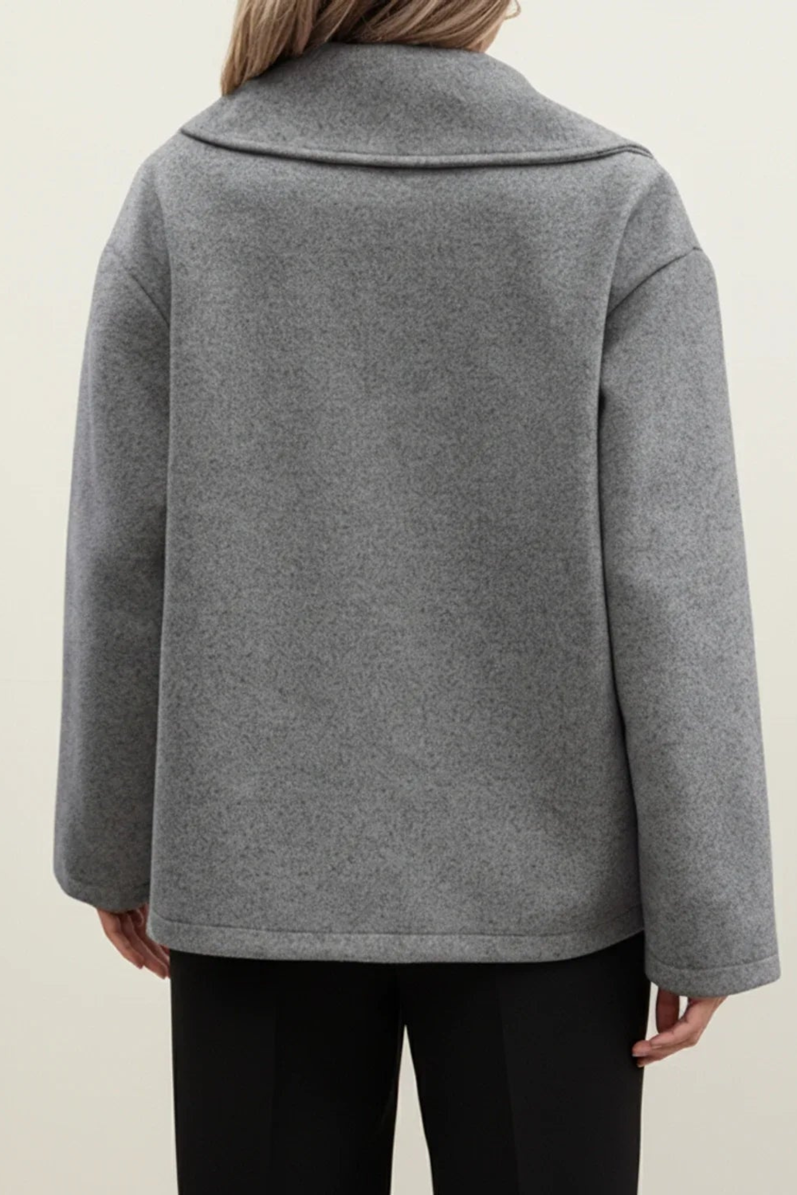Women's Double Breasted Notched Lapel Pea Coat