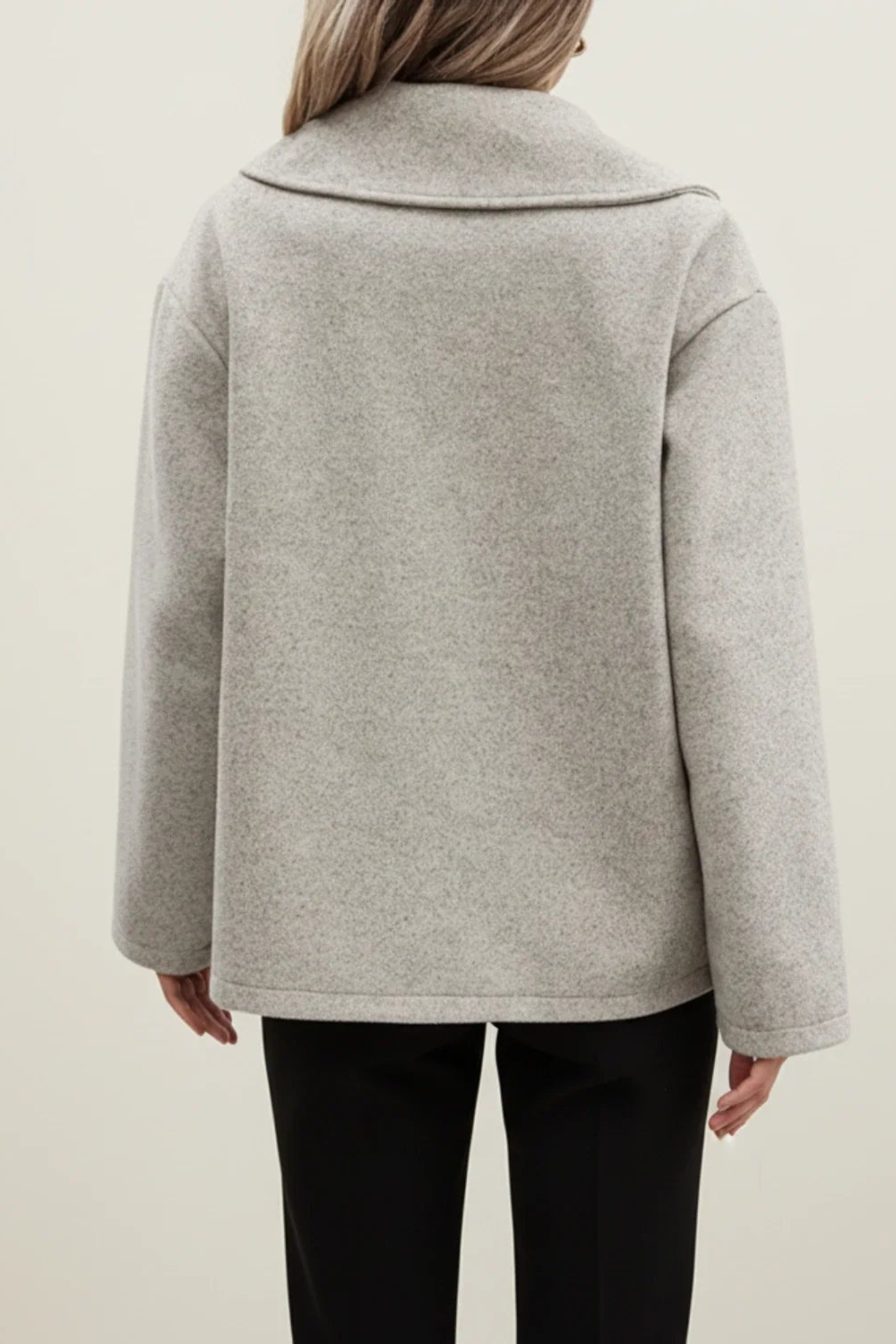 Women's Double Breasted Notched Lapel Pea Coat