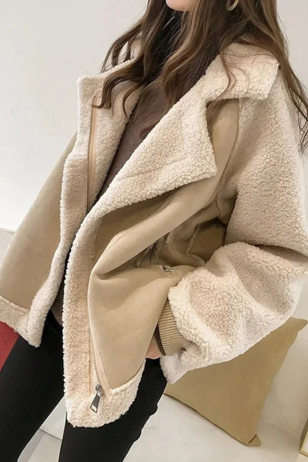 Women's Faux Shearling Winter Jacket
