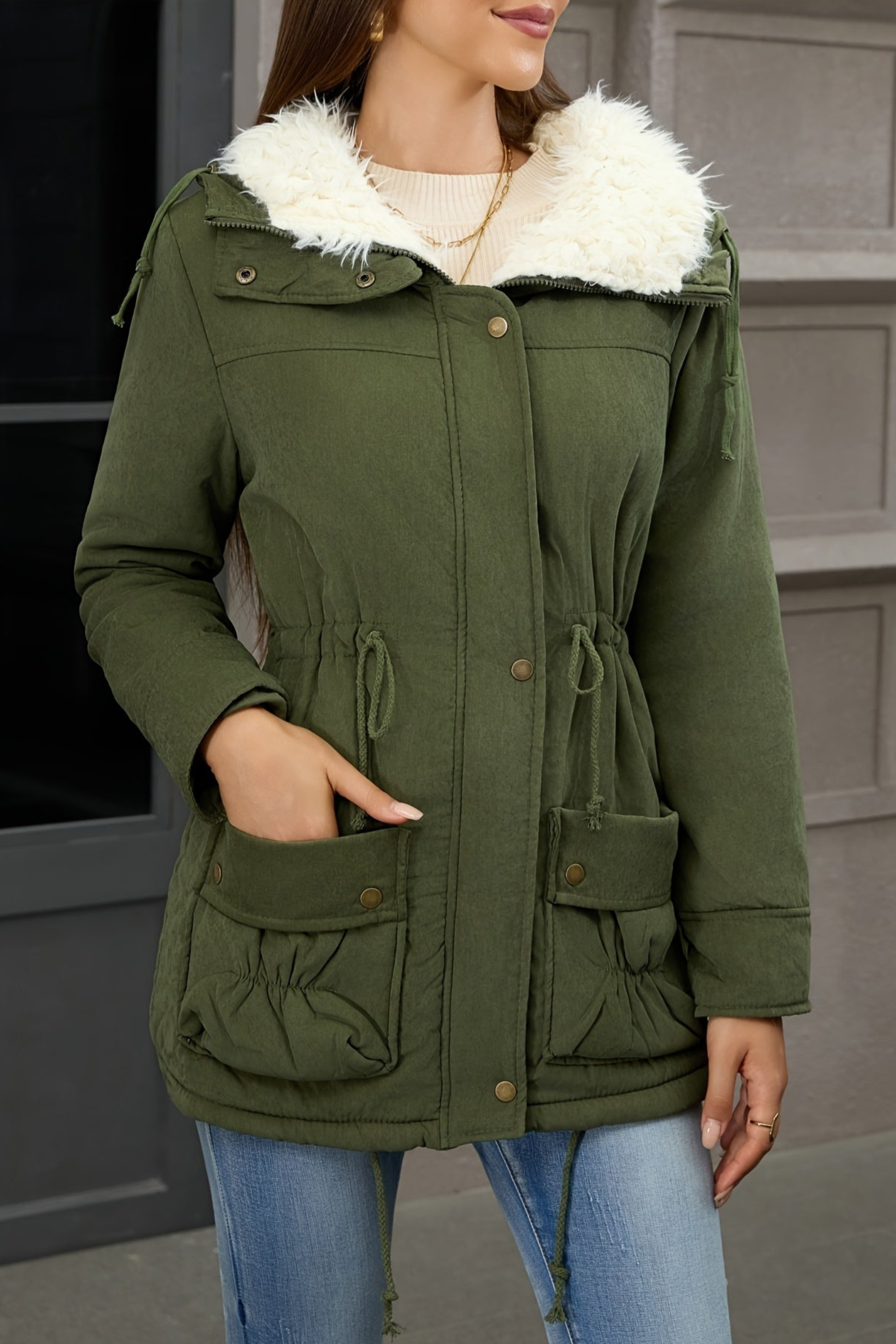 Women's Hooded Winter Parka Coat