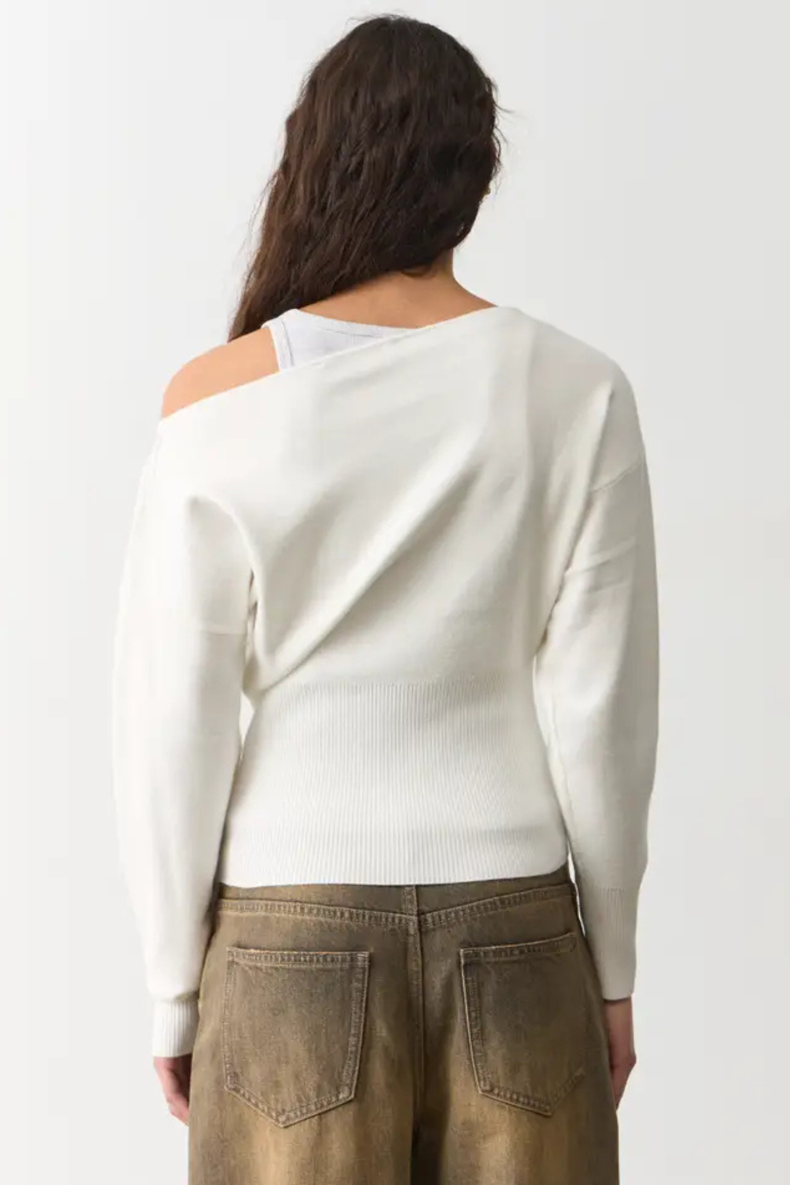 Women's Oversized Off Shoulder Knit Sweater