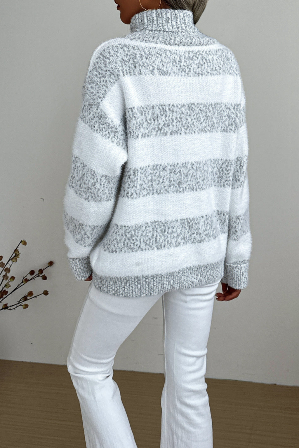 Women's Relaxed High Neck Sweater