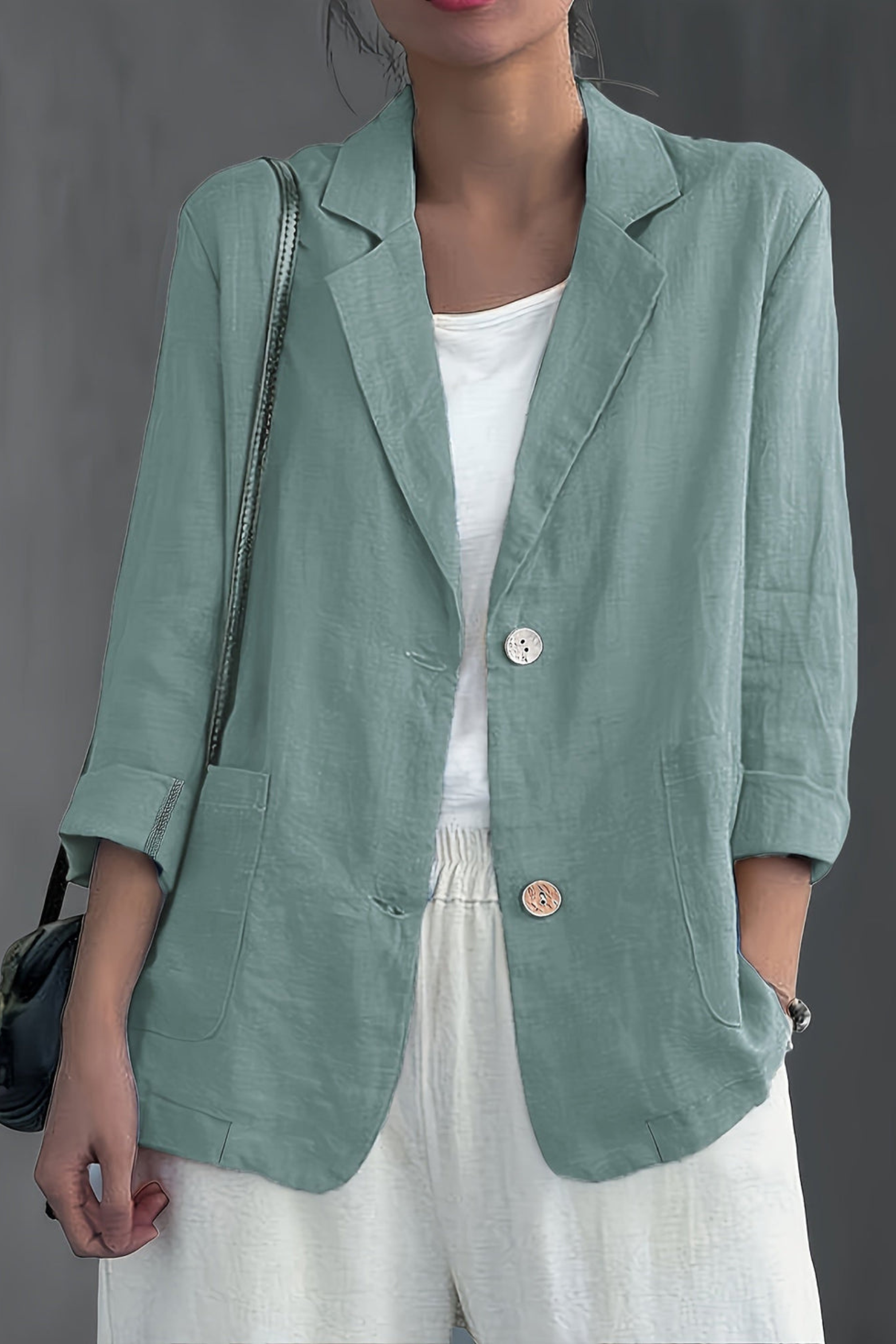 Women's Relaxed Two Button Blazer