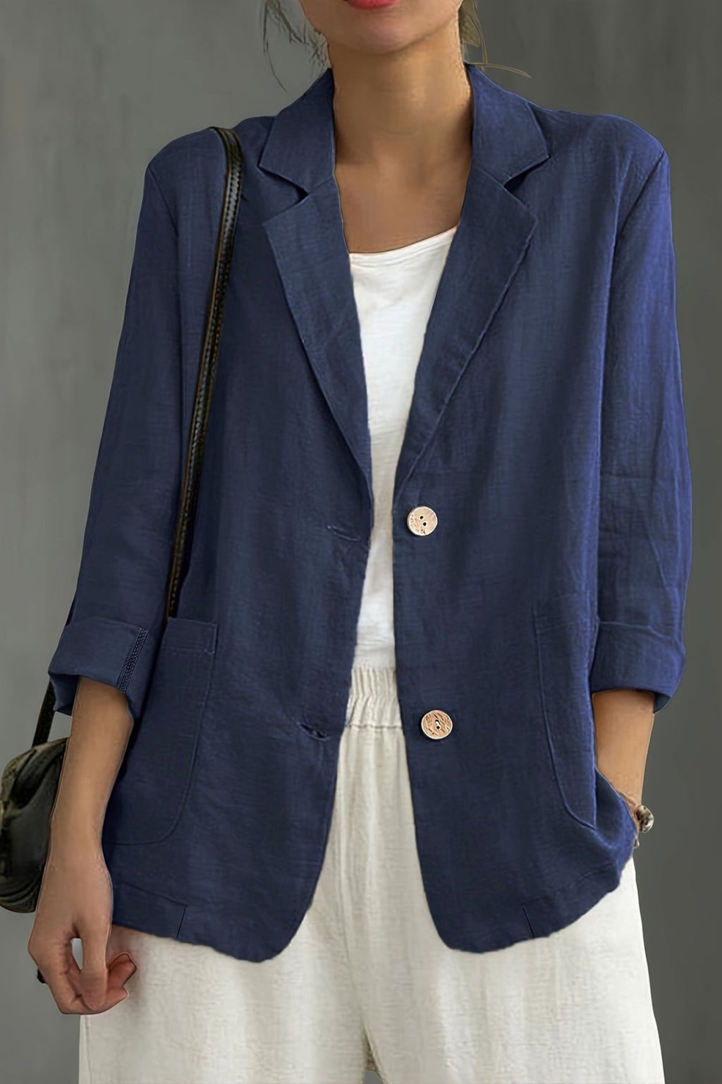 Women's Relaxed Two Button Blazer