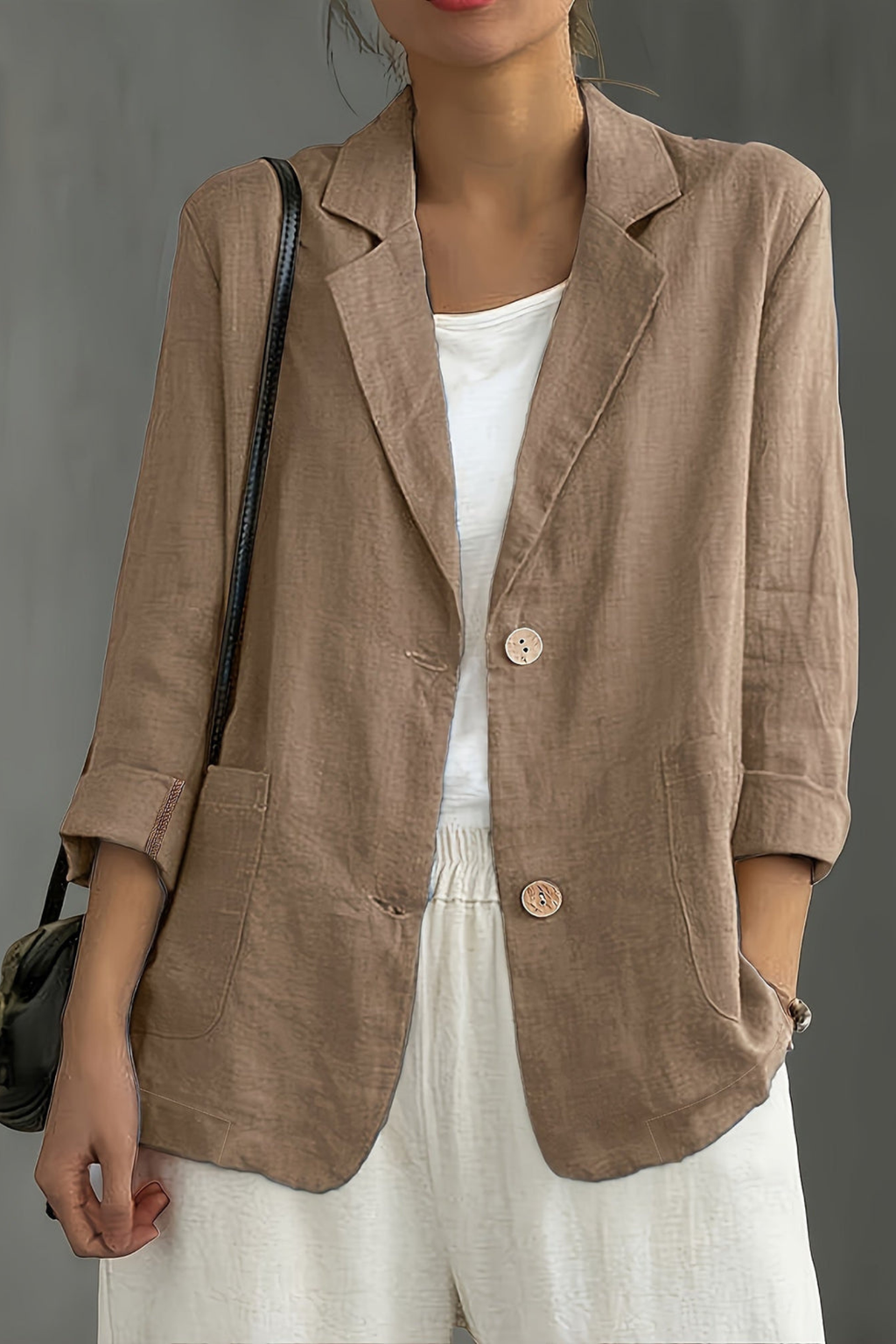 Women's Relaxed Two Button Blazer