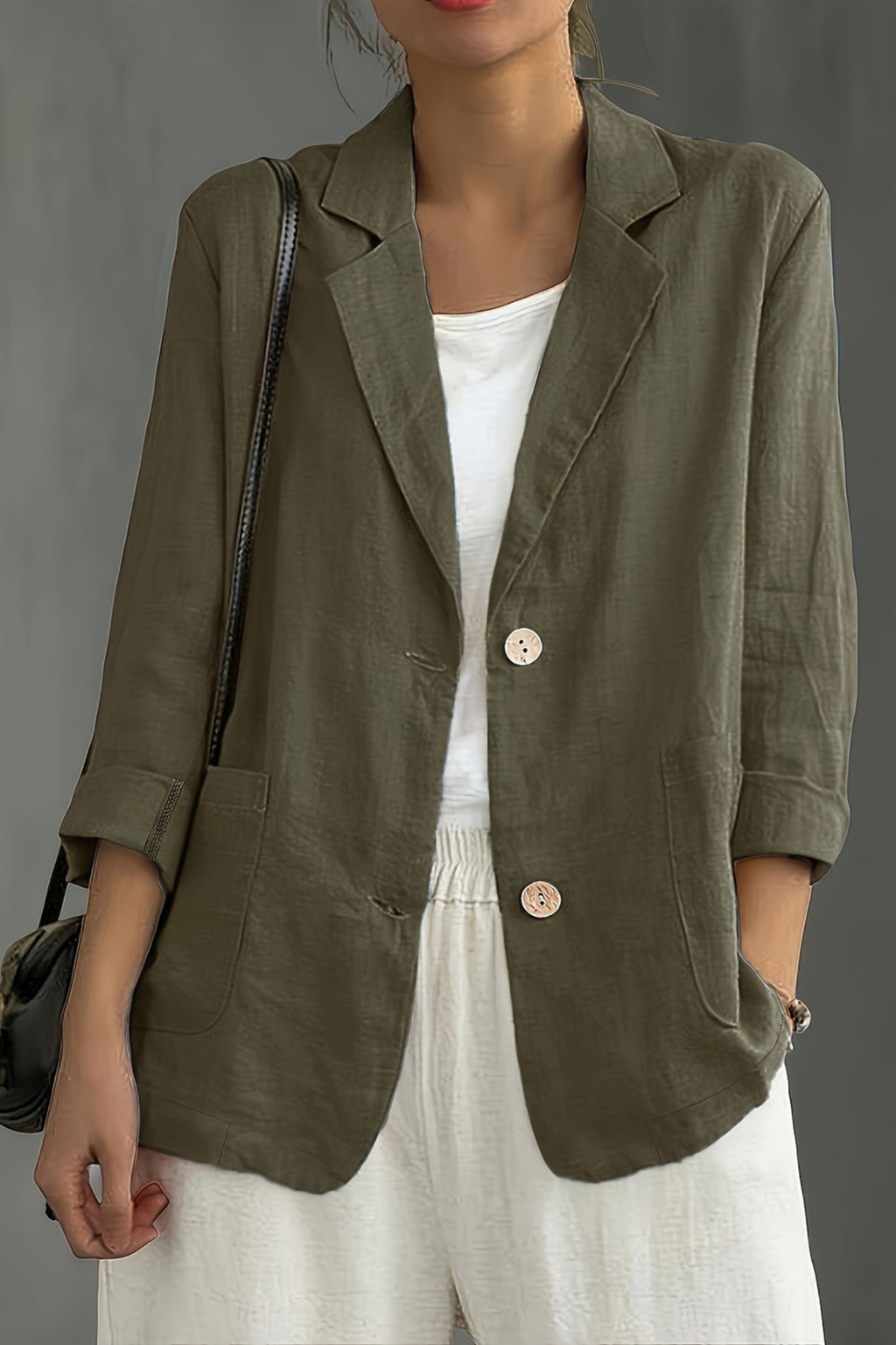 Women's Relaxed Two Button Blazer