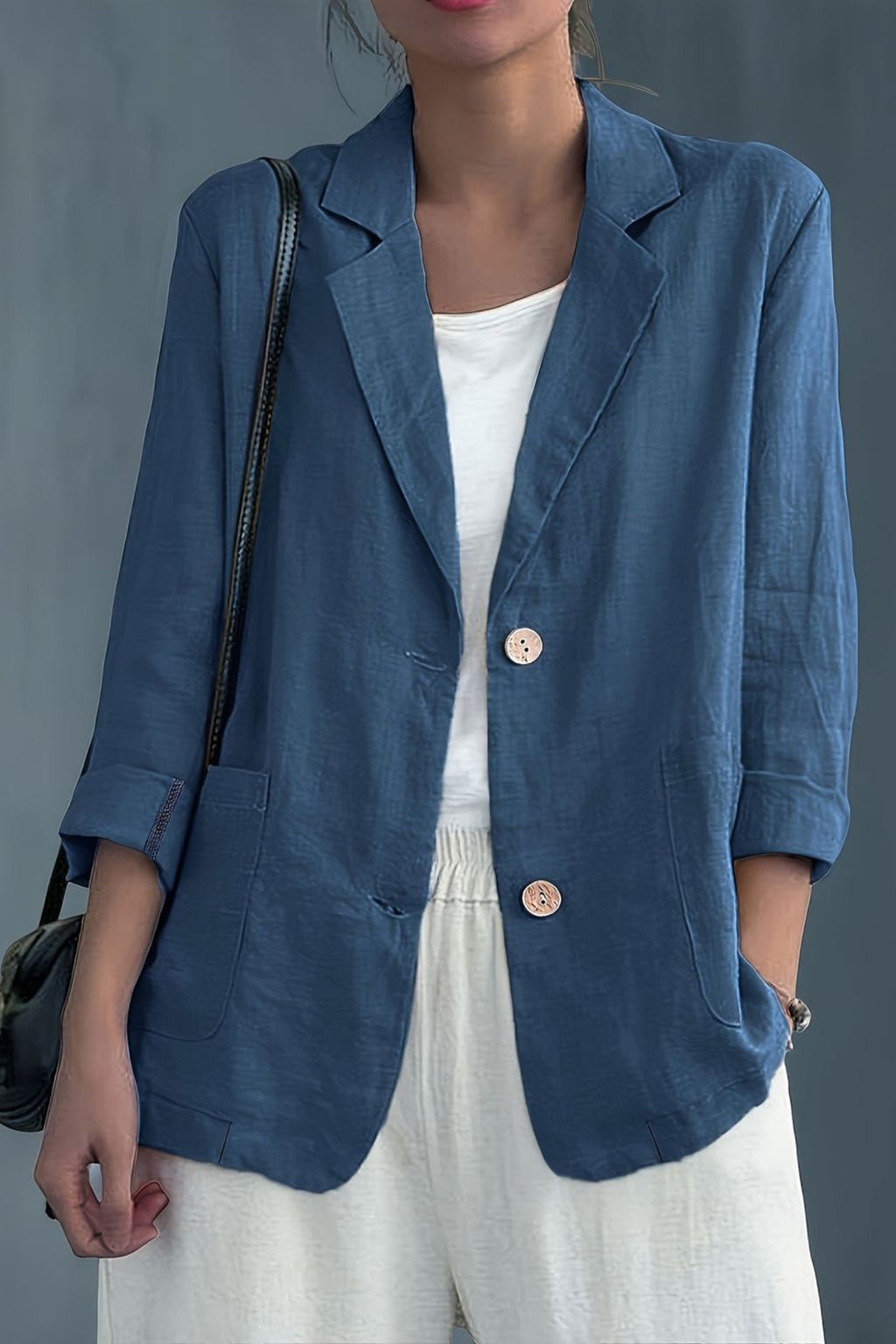 Women's Relaxed Two Button Blazer