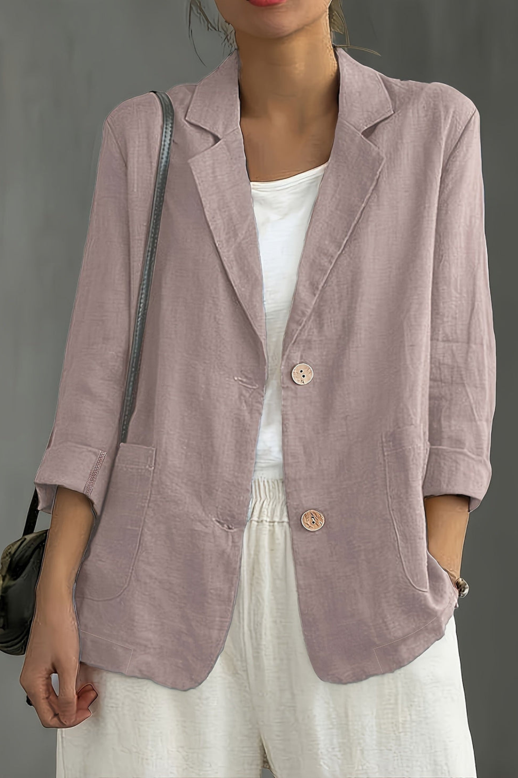 Women's Relaxed Two Button Blazer