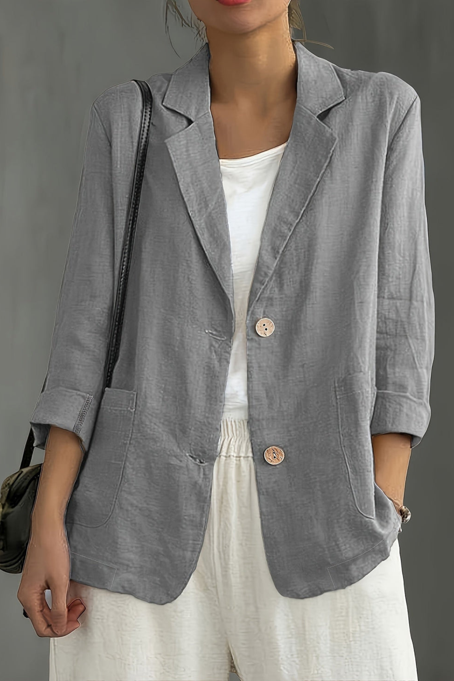 Women's Relaxed Two Button Blazer