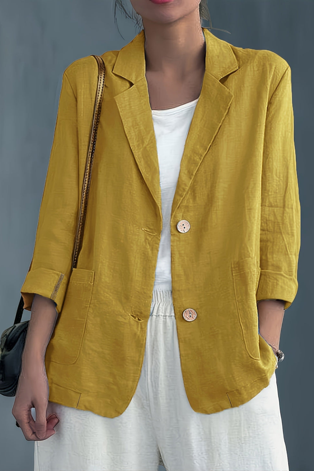 Women's Relaxed Two Button Blazer